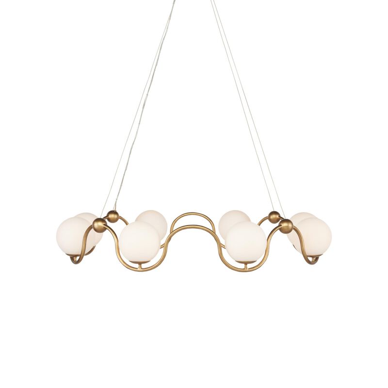 Equilibrium 38 Inch 8 Light Chandelier by Currey and Company