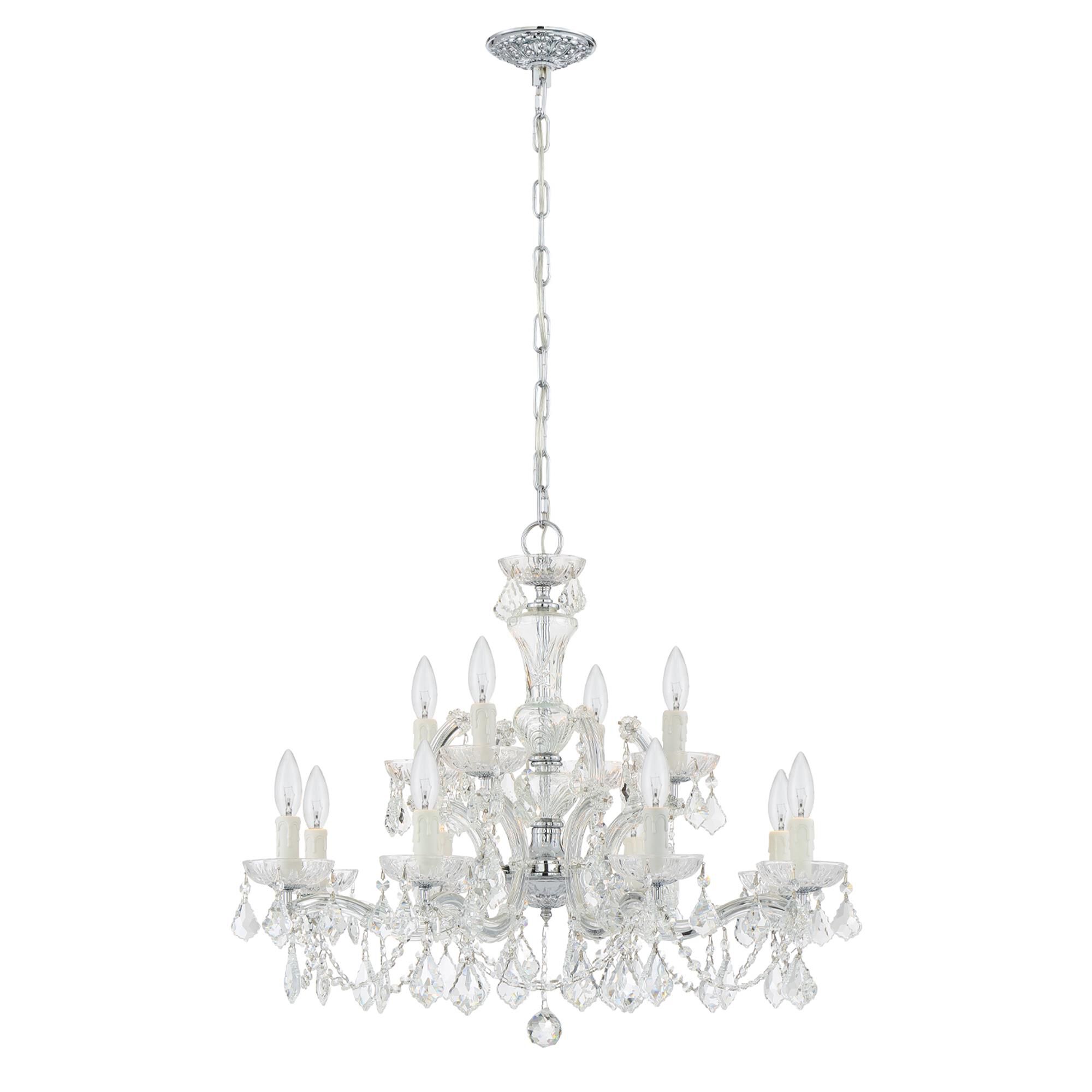 Maria Theresa 29 Inch 12 Light Chandelier,