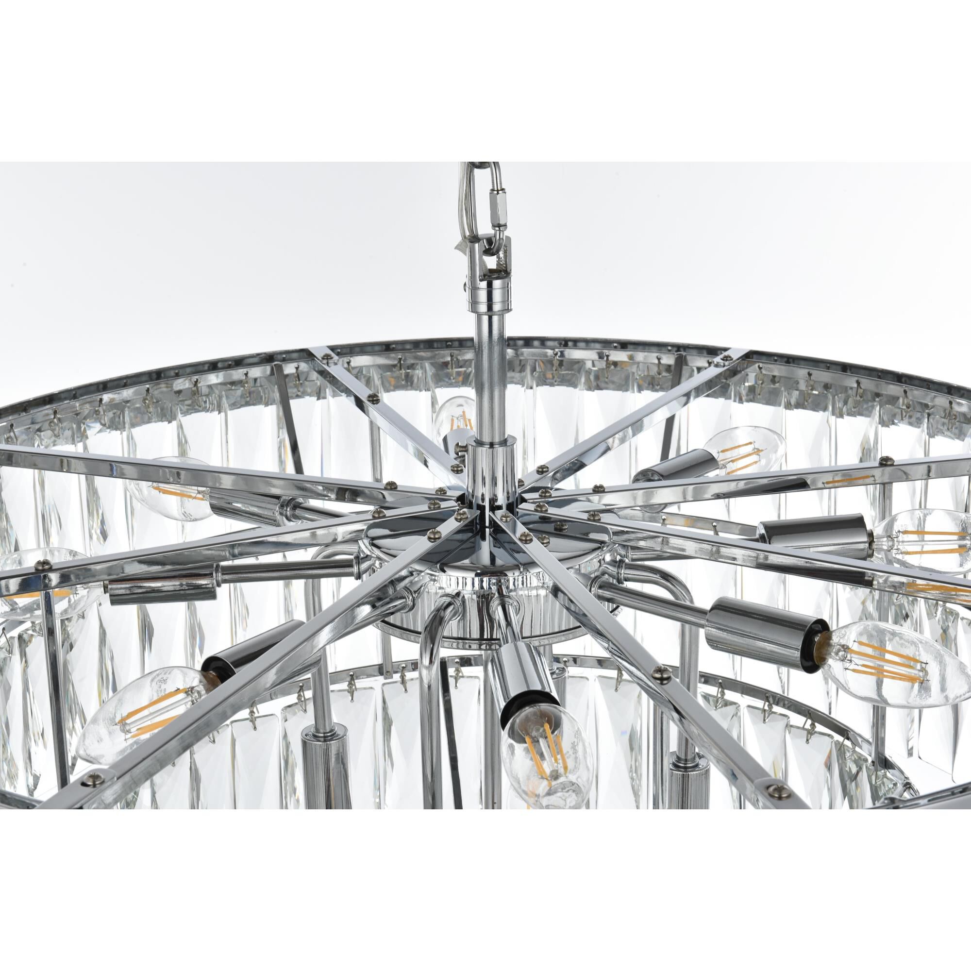 Shown in Chrome  finish and Rc crystal and Clear glass