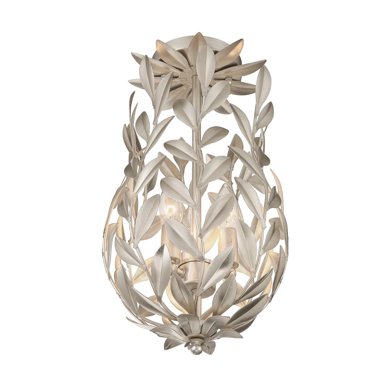 Broche 10 Inch Semi Flush Mount by Crystorama