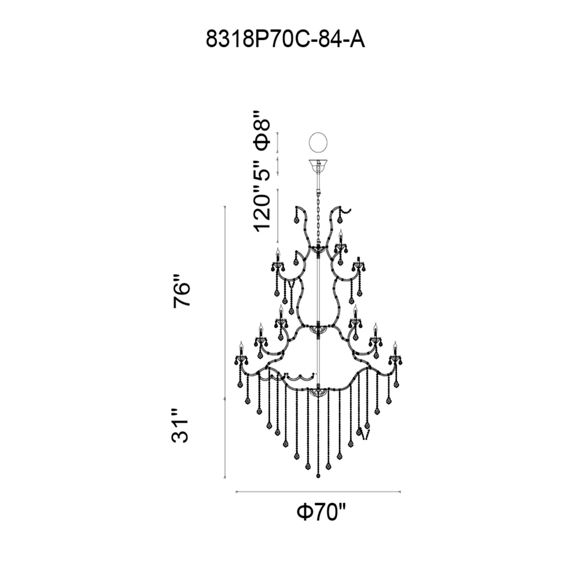 Shown in Chrome finish and K9 Clear crystal