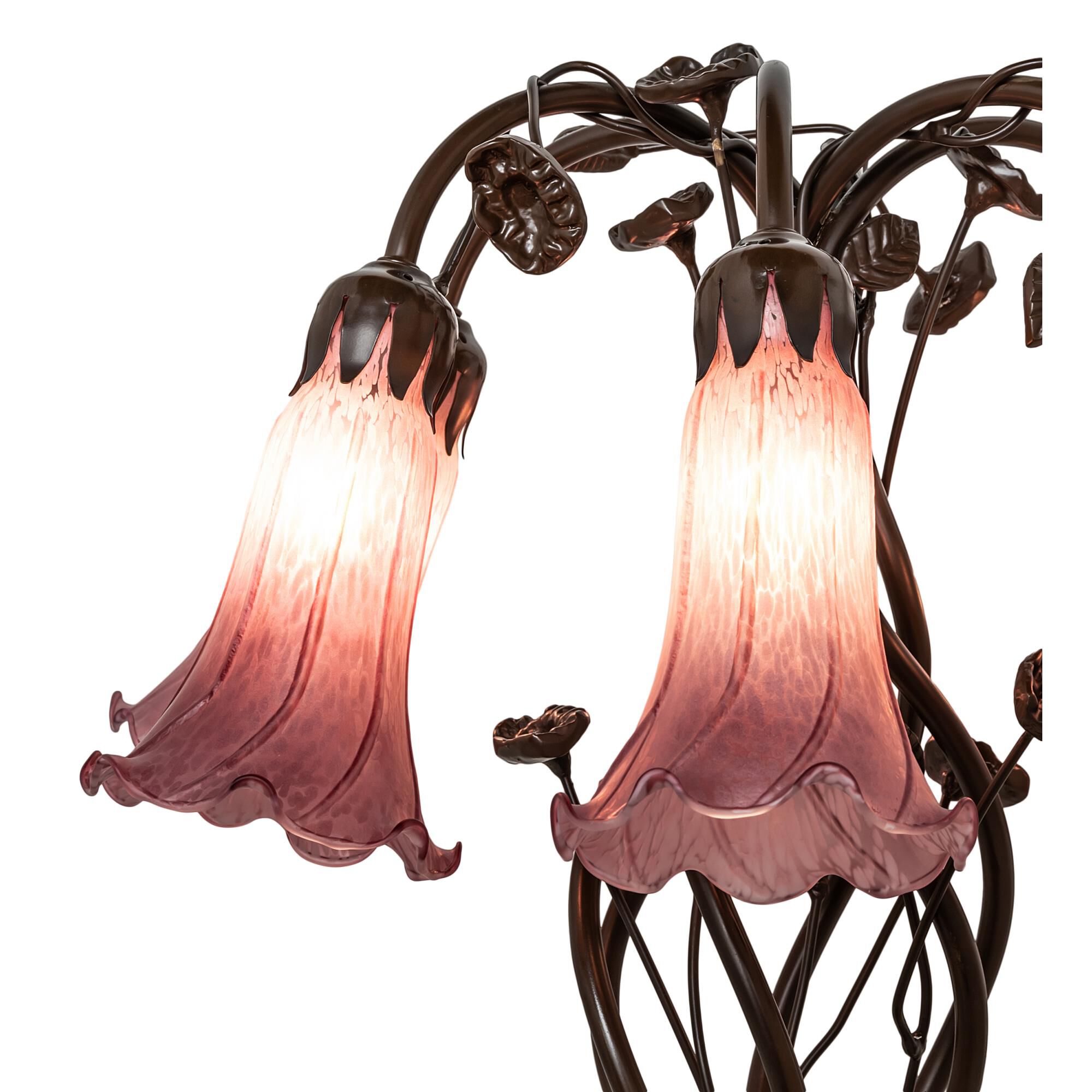 Shown in Mahogany Bronze finish and Violet glass