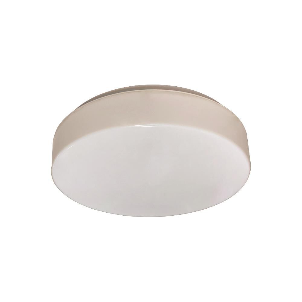 Shown in White finish and Plastic shade