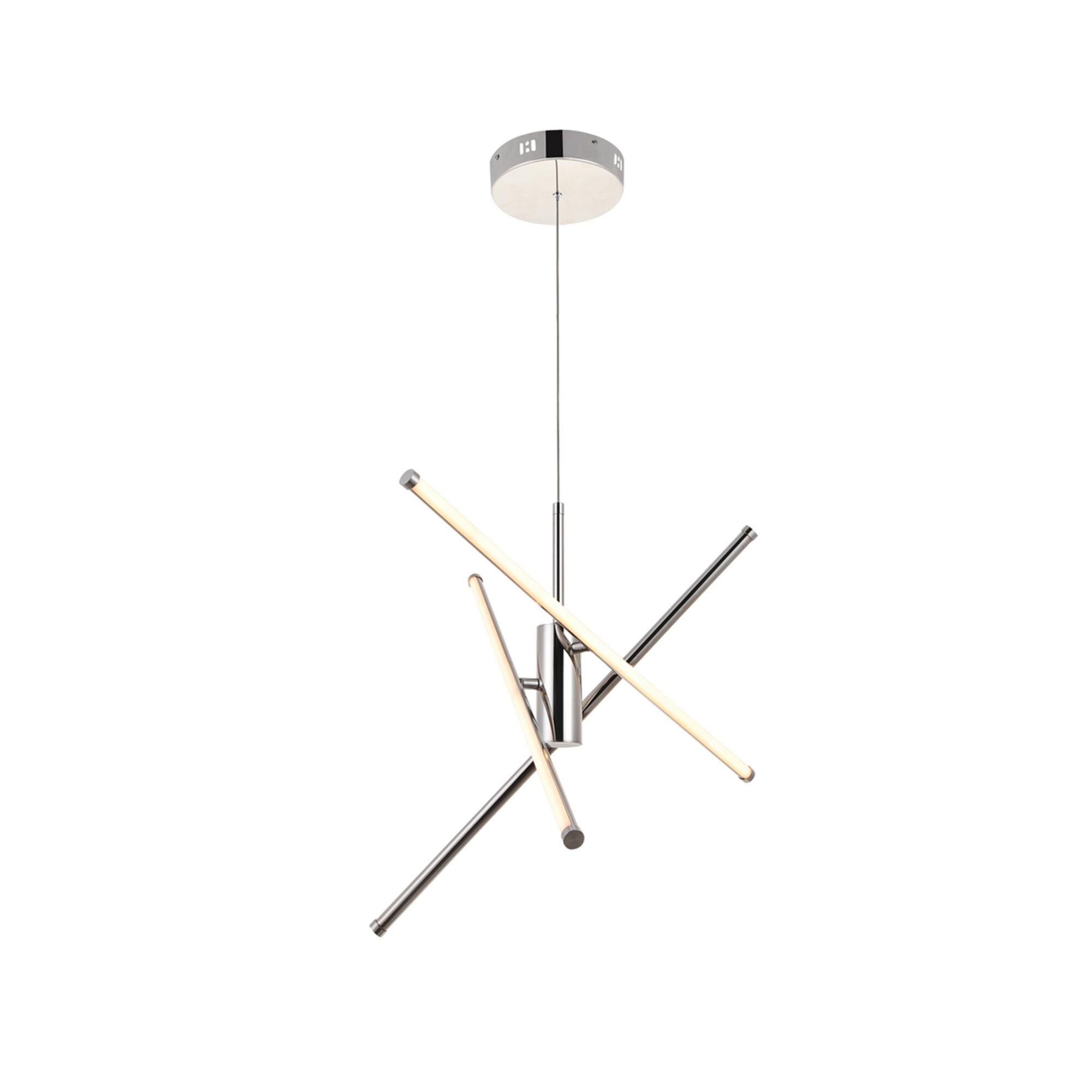 Sonya 28 Inch 3 Light LED Chandelier by Elegant Lighting