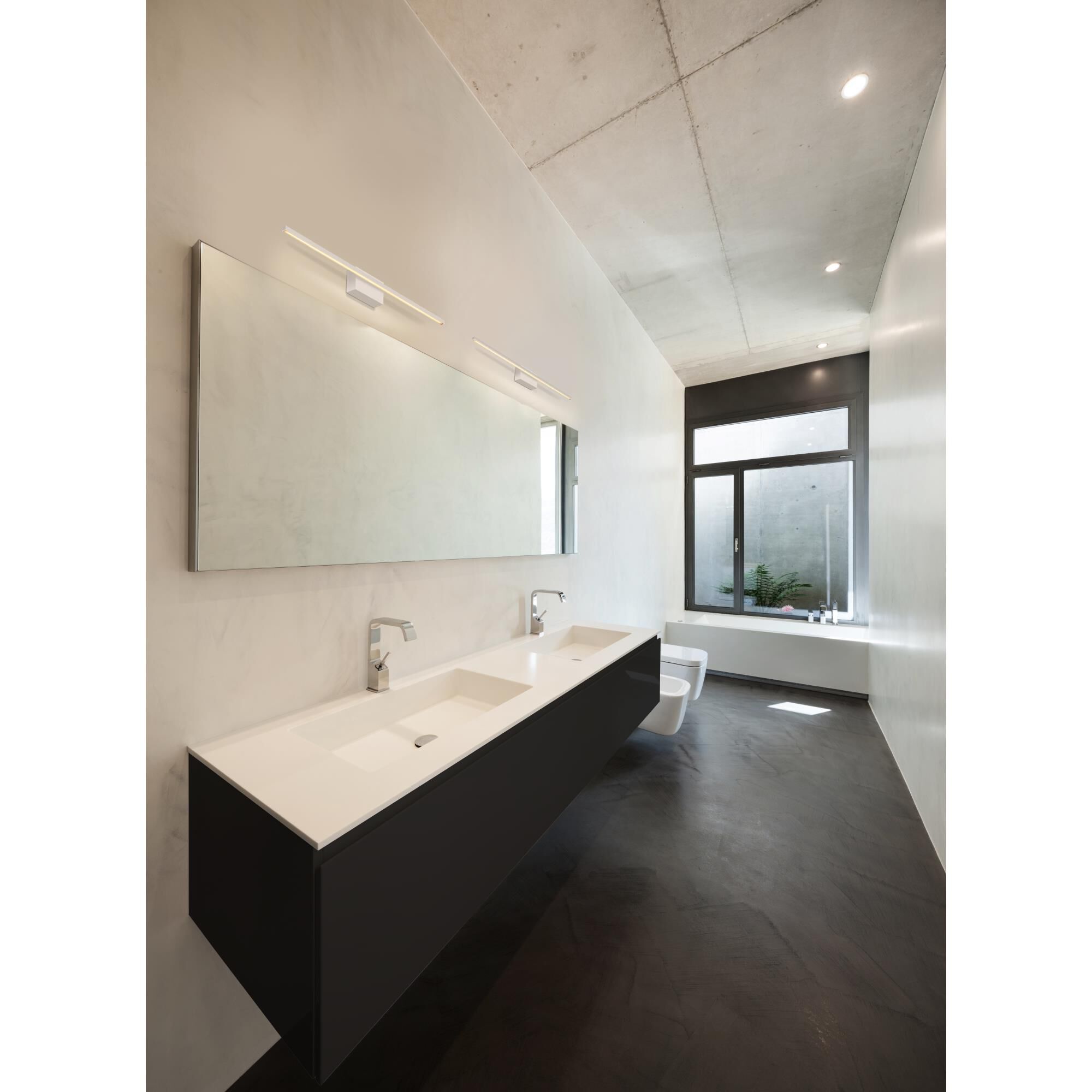 Shown in White finish and Acrylic shade