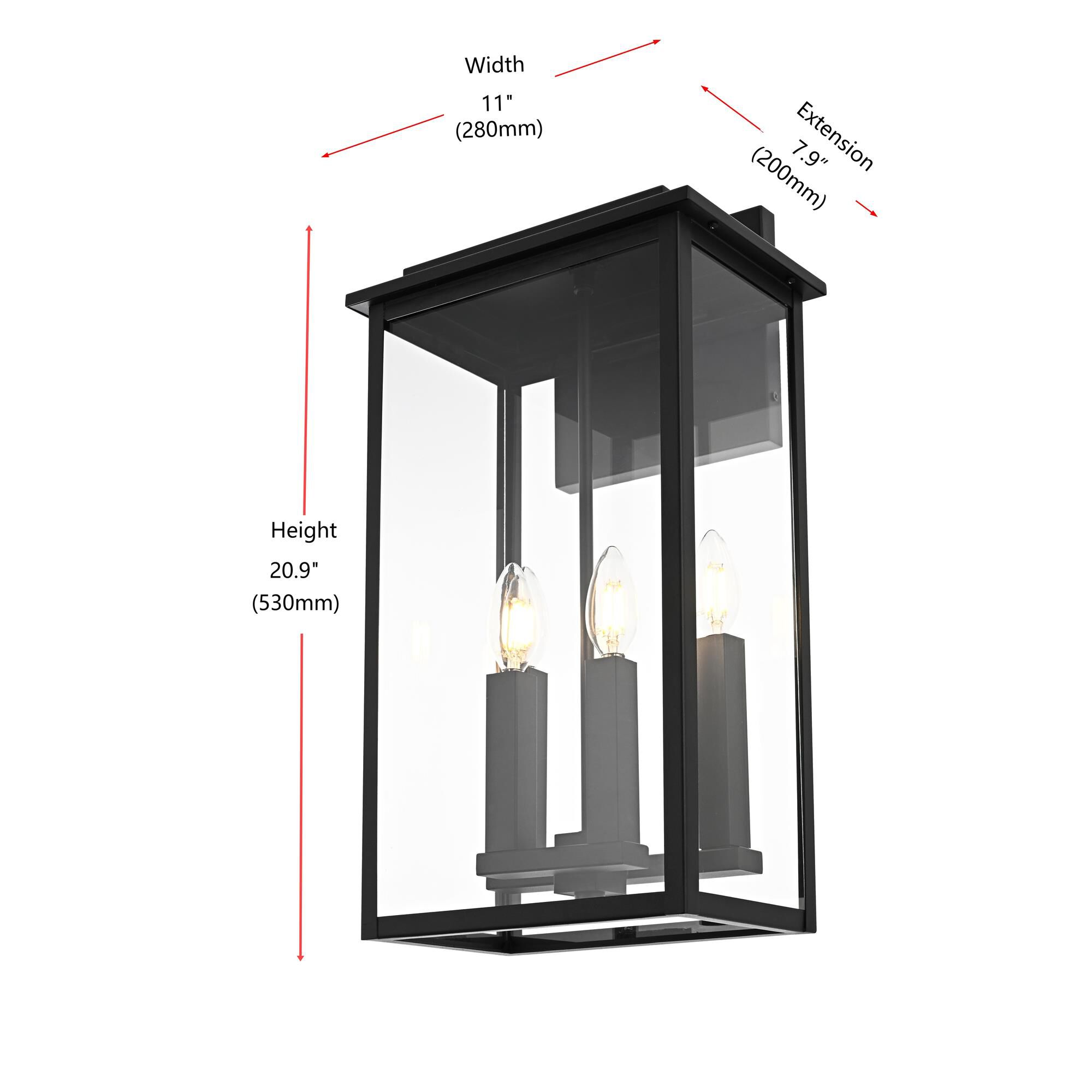 Kaysen 11 Inch Outdoor Wall Light by Elegant Lighting