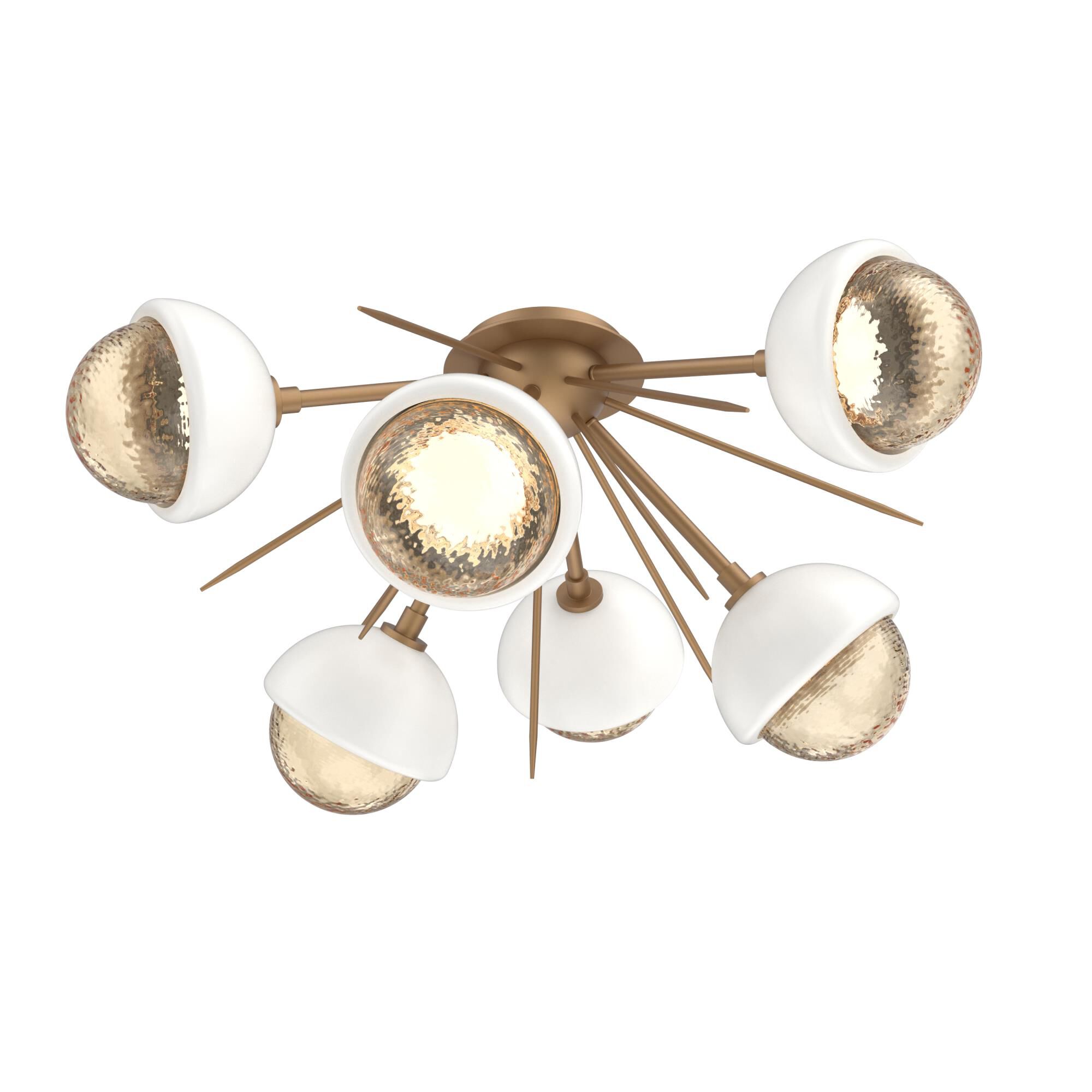 Levi Wilson Cabochon 28 Inch Semi Flush Mount by Hammerton Studio