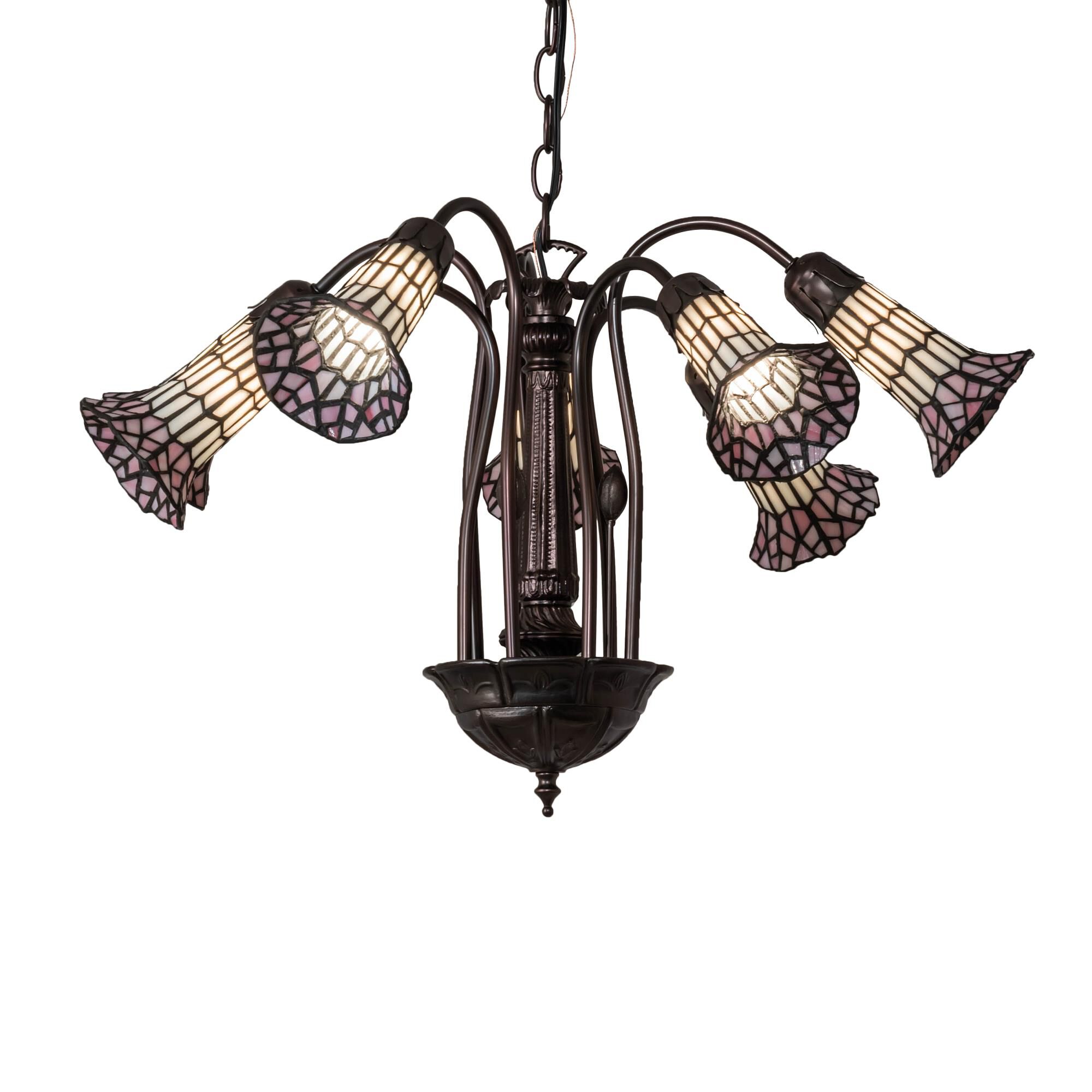 Tiffany Pond Lily 24 Inch 17 Light Chandelier by Meyda Lighting