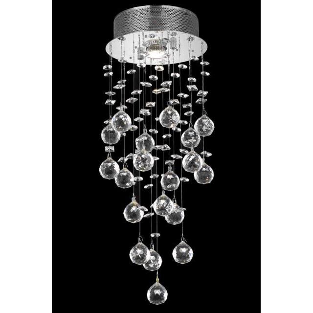 Shown in Chrome finish and Clear Royal Cut crystal