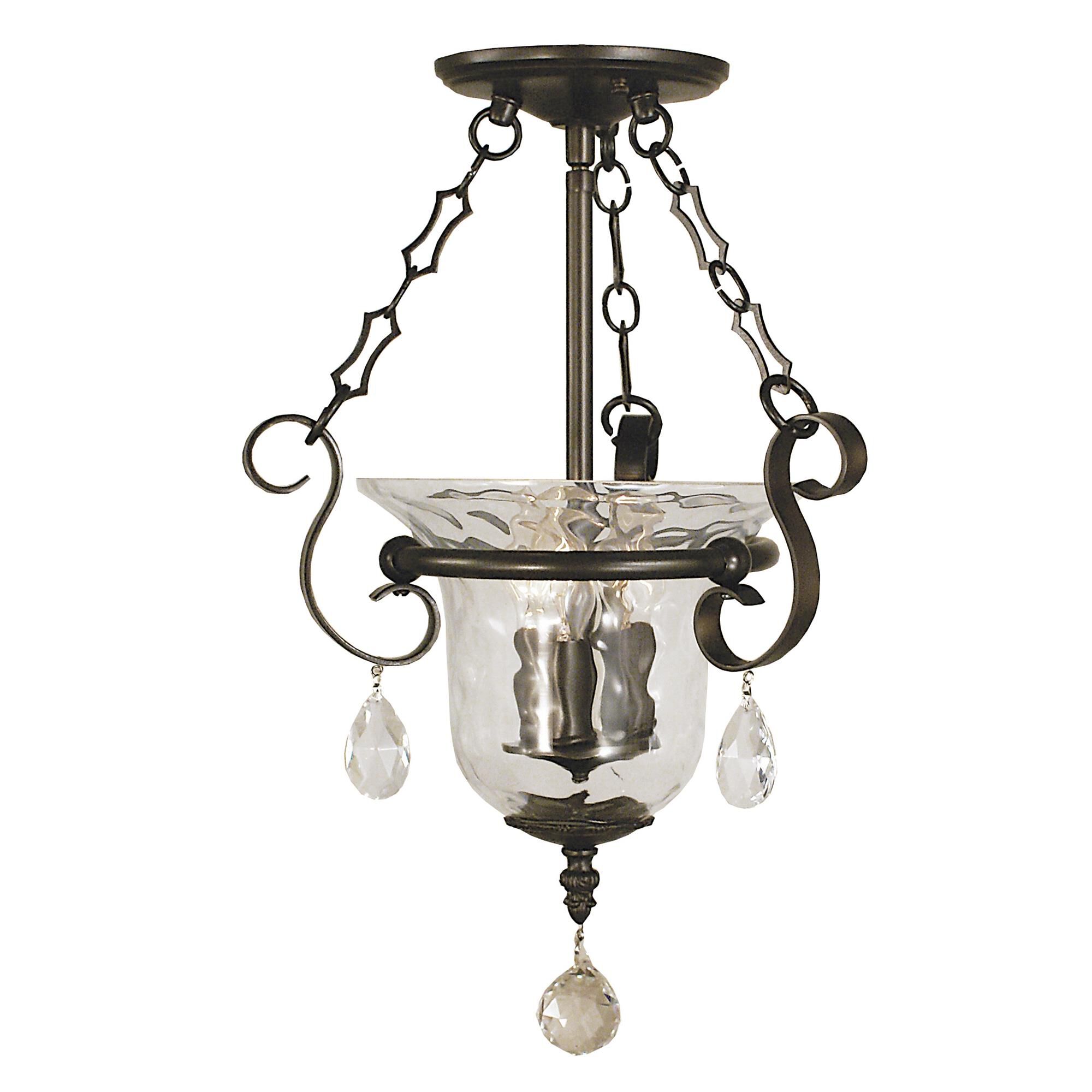 Carcassonne 12 Inch 3 Light Semi Flush Mount by Framburg