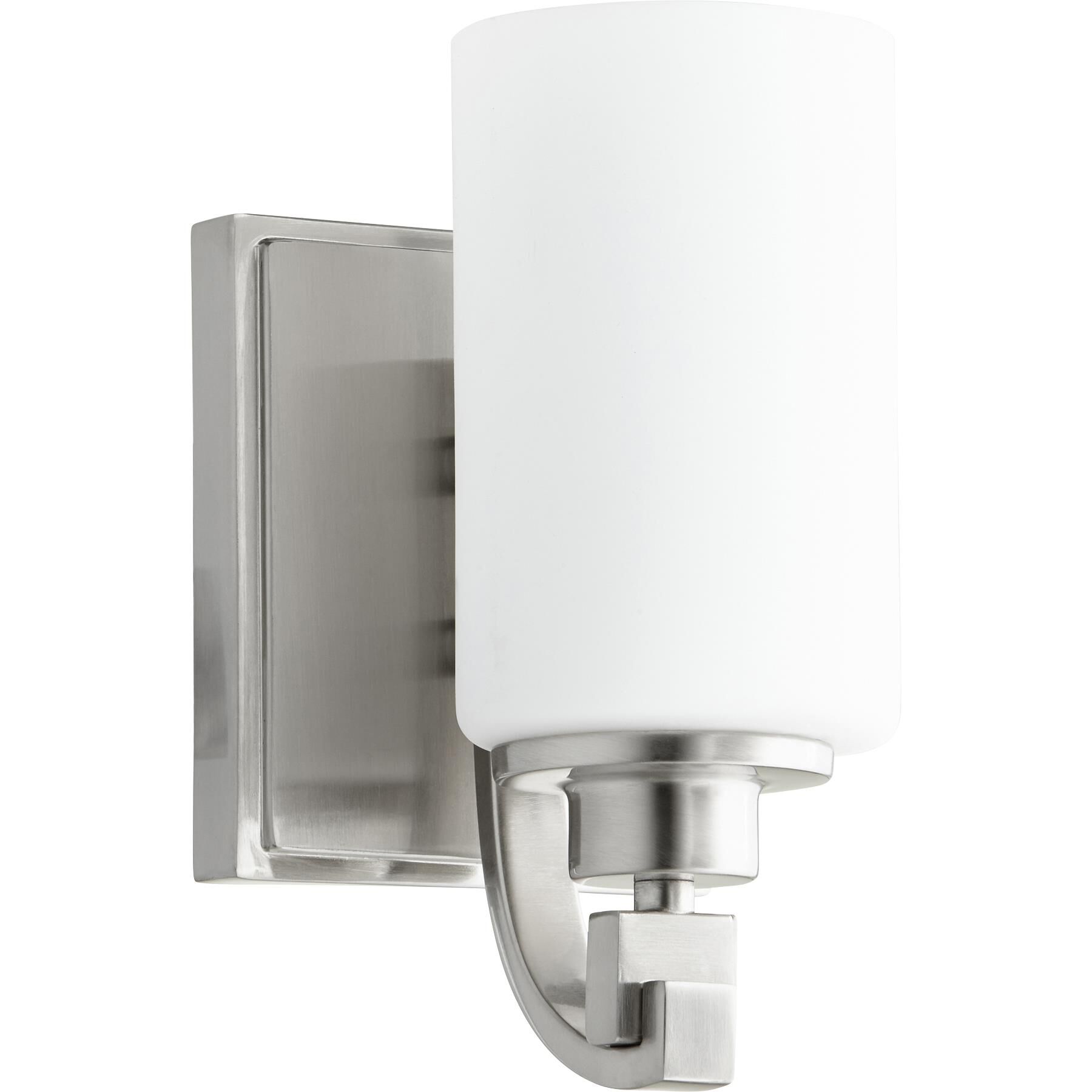 Shown in Satin Nickel finish and Satin Opal shade