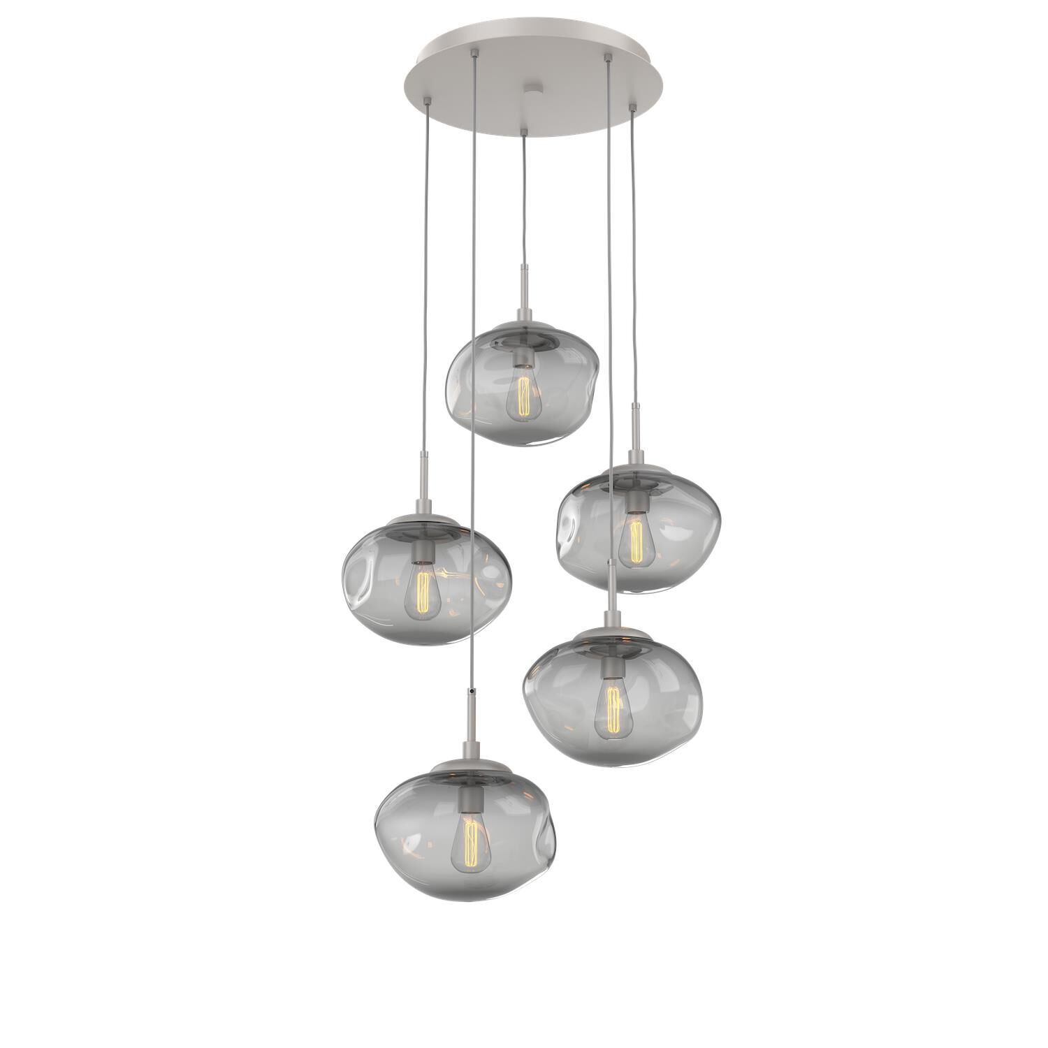 Shown in Metallic Beige Silver finish and Blown Smoke glass