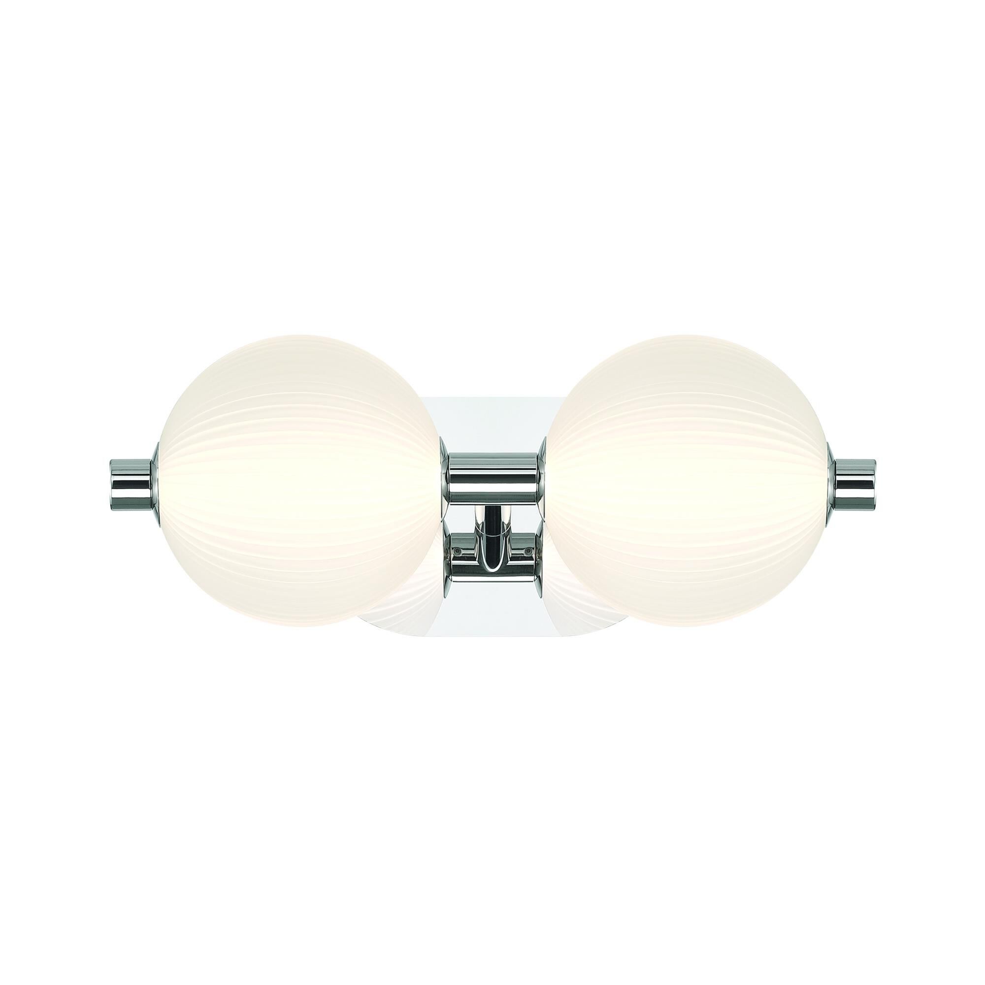 Shown in Nickel finish and Opal Ribbed  glass