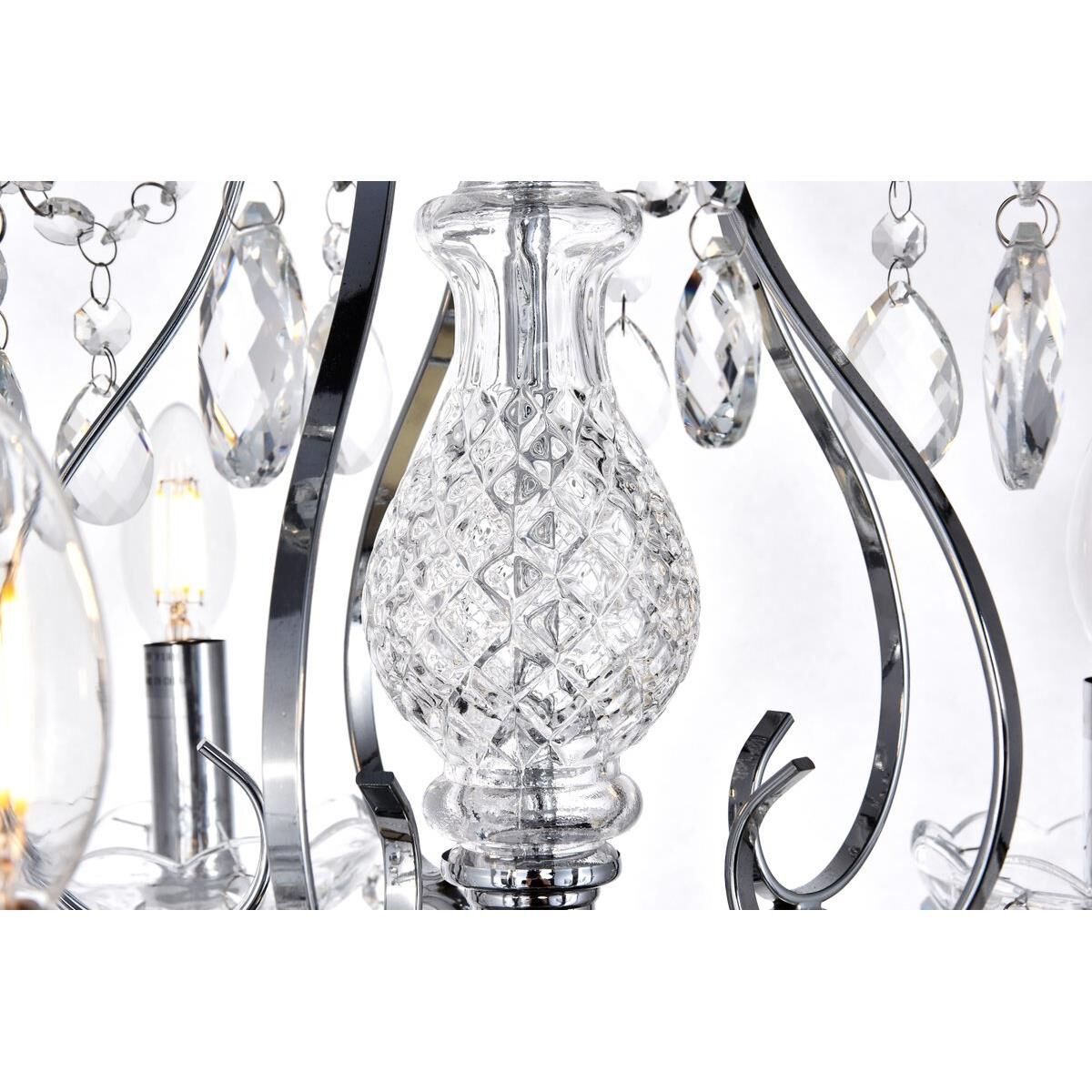 Voltaire 22 Inch 5 Light Mini Chandelier by Elegant Lighting