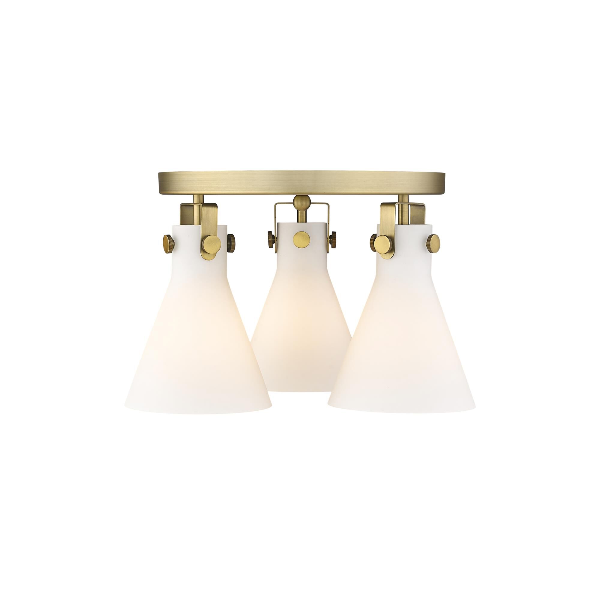 Bruno Marashlian Newton Cone 19 Inch 3 Light Flush Mount by Innovations Lighting