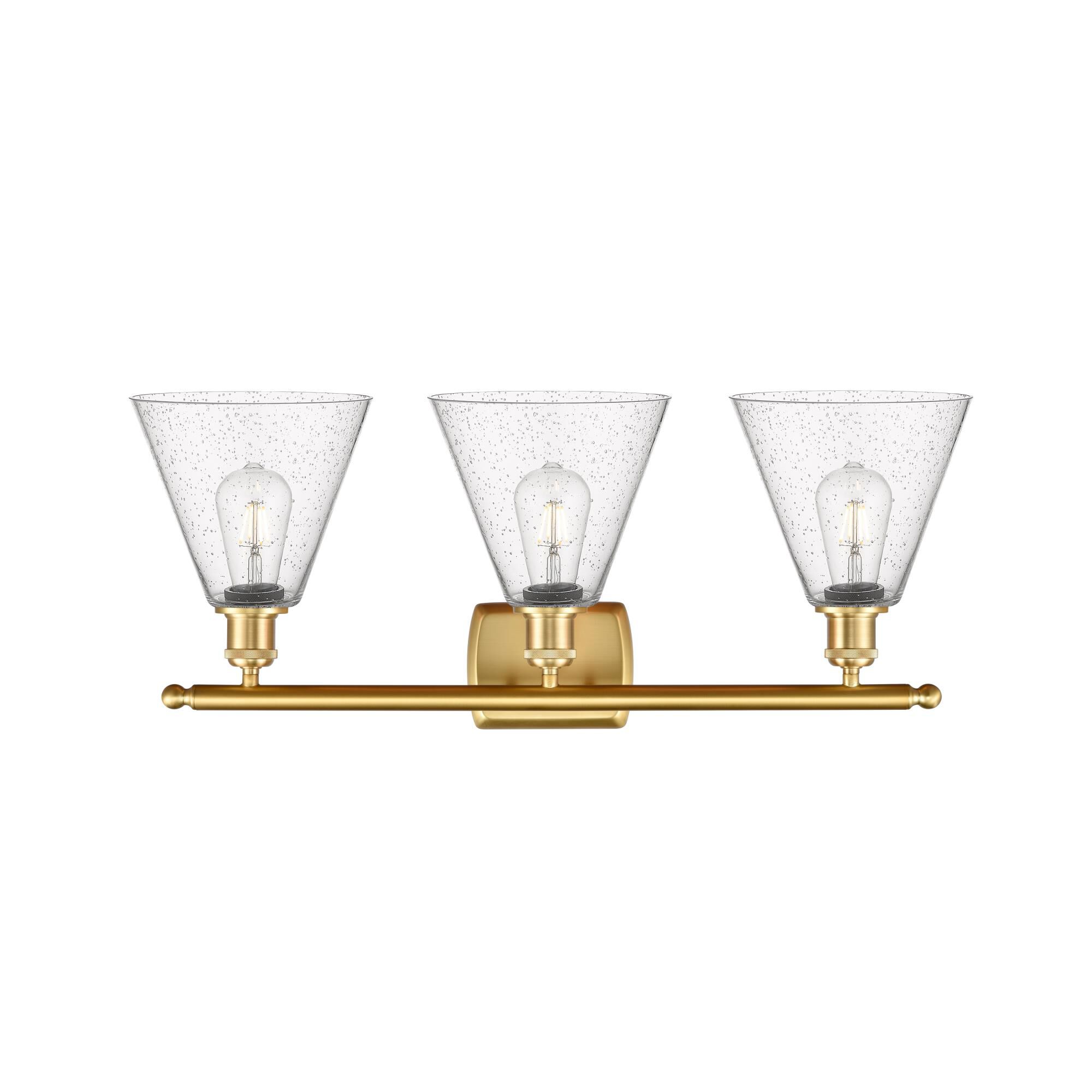 Bruno Marashlian Ballston Cone 28 Inch 3 Light Bath Vanity Light by Innovations Lighting