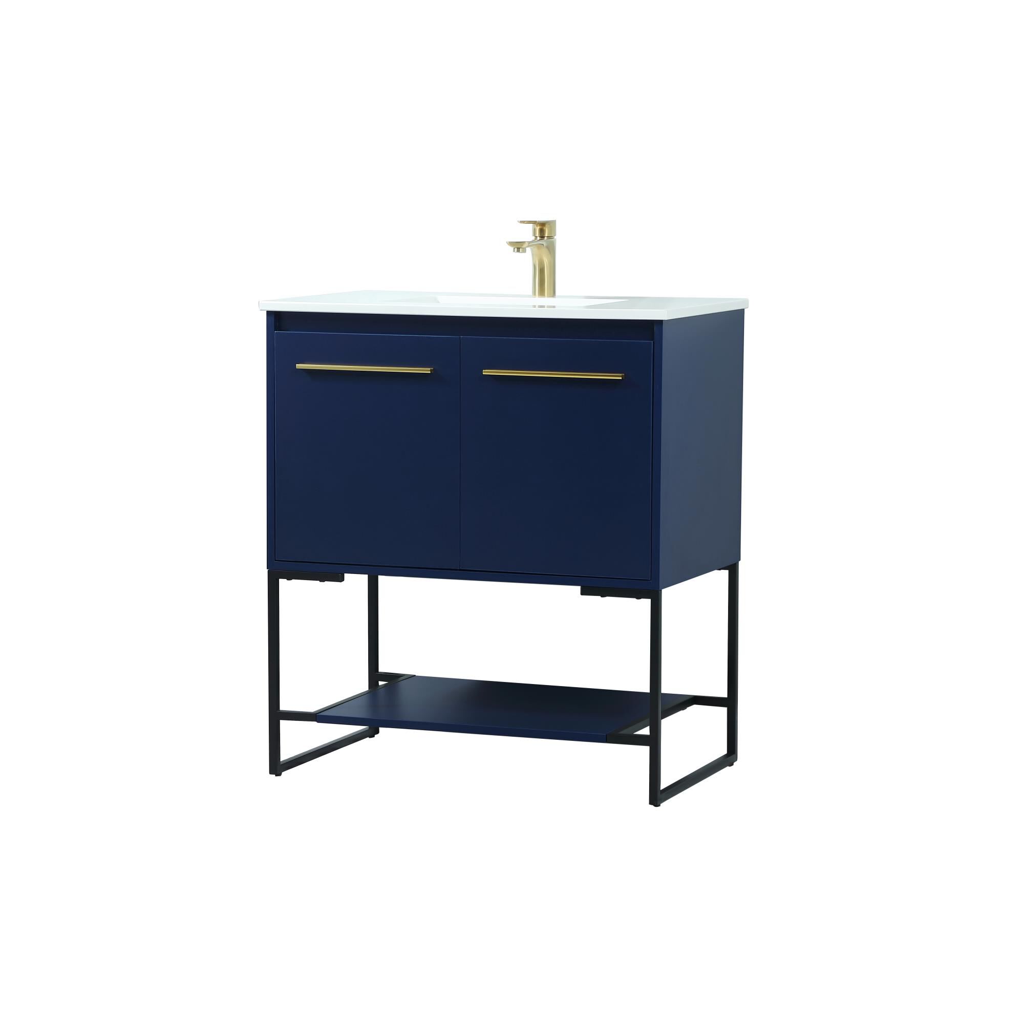 Shown in Blue finish