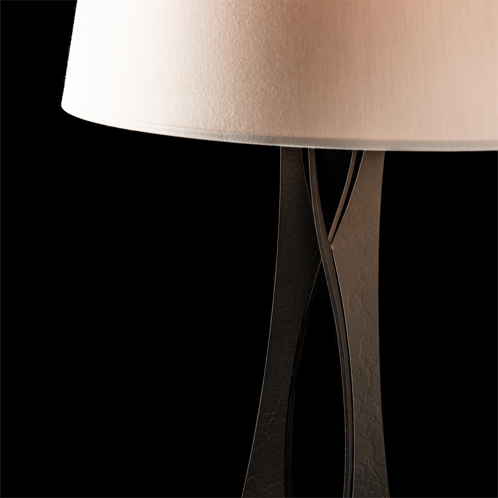 Shown in Oil Rubbed Bronze finish and Flax shade