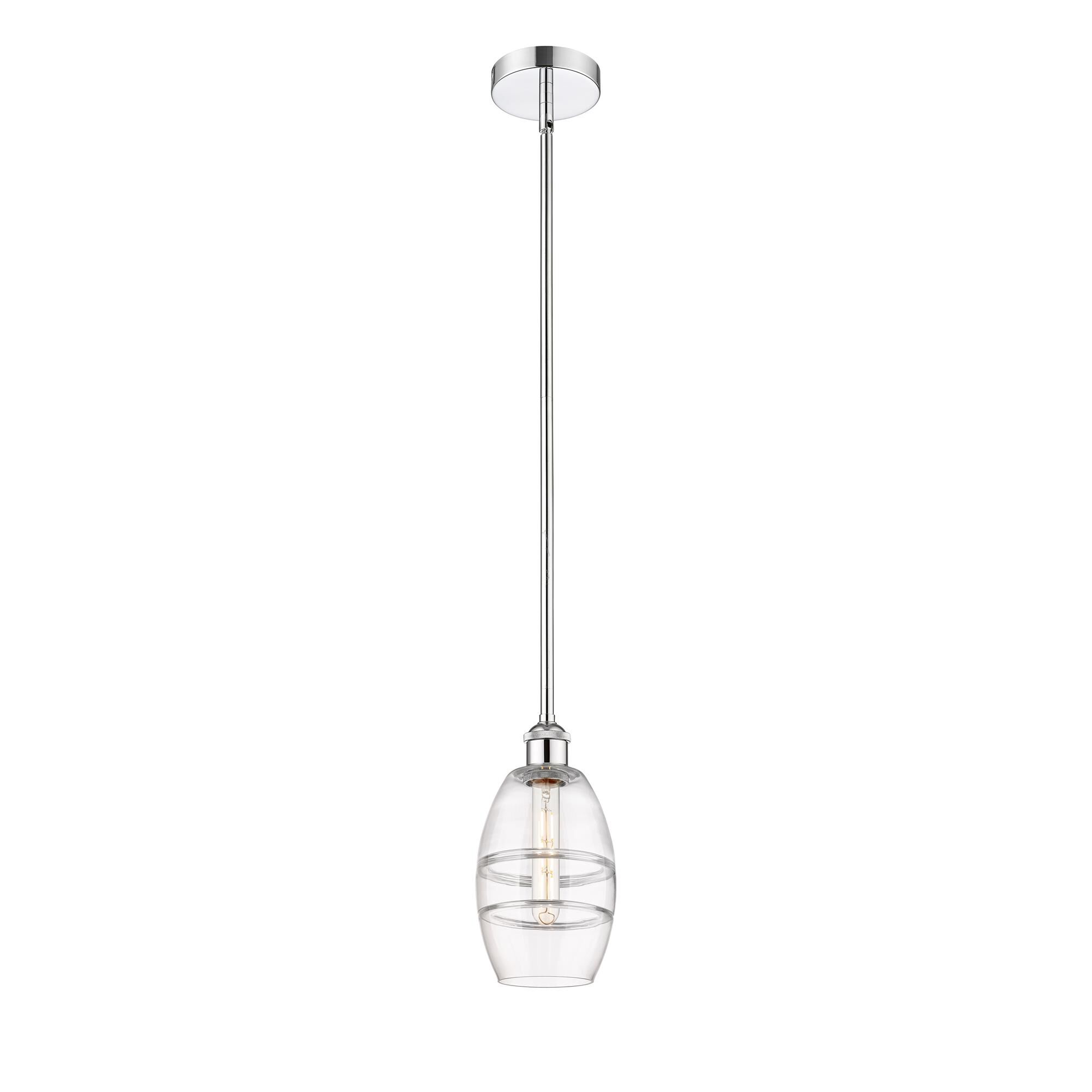 Shown in Polished Chrome finish and Clear glass