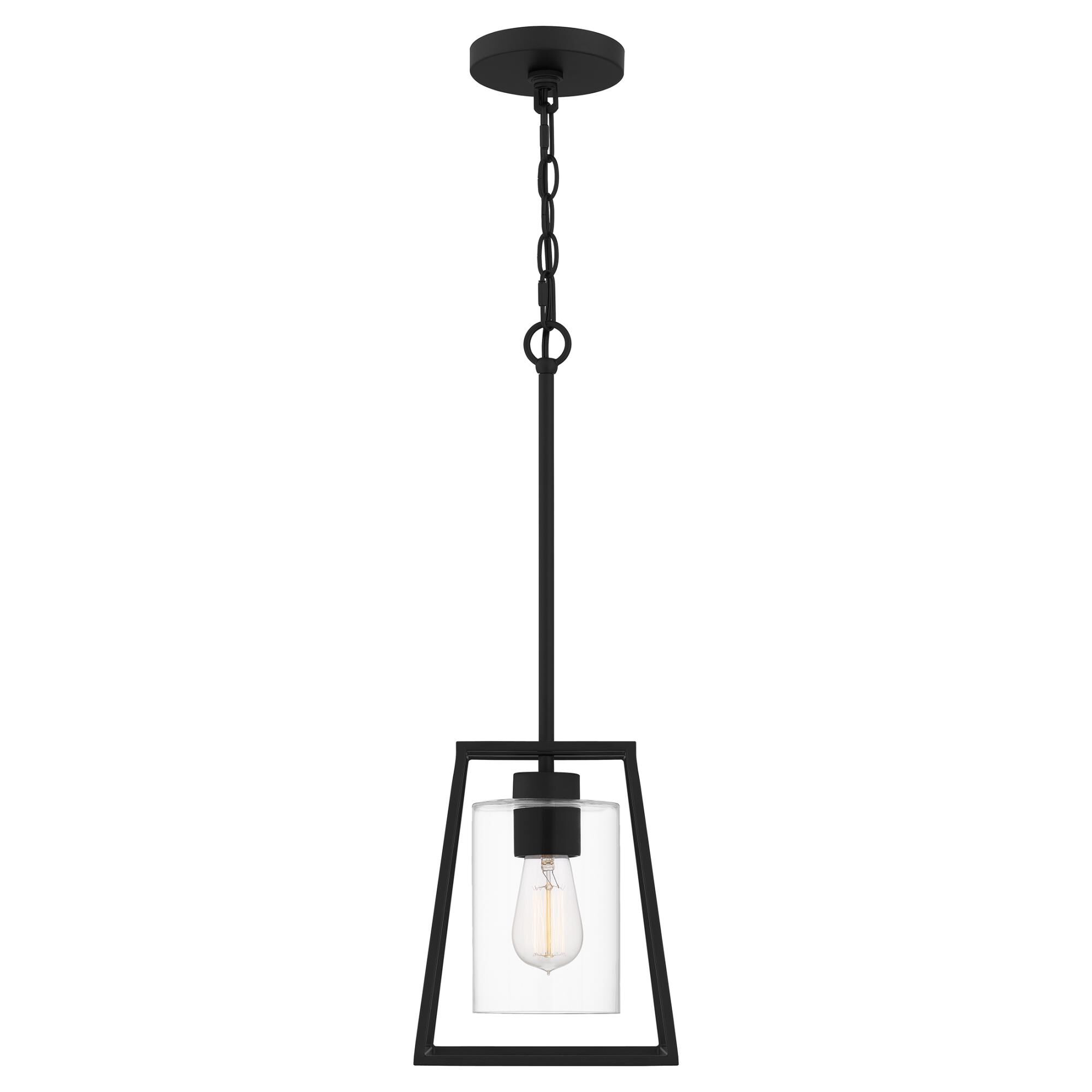 Shown in Matte Black finish and Clear glass