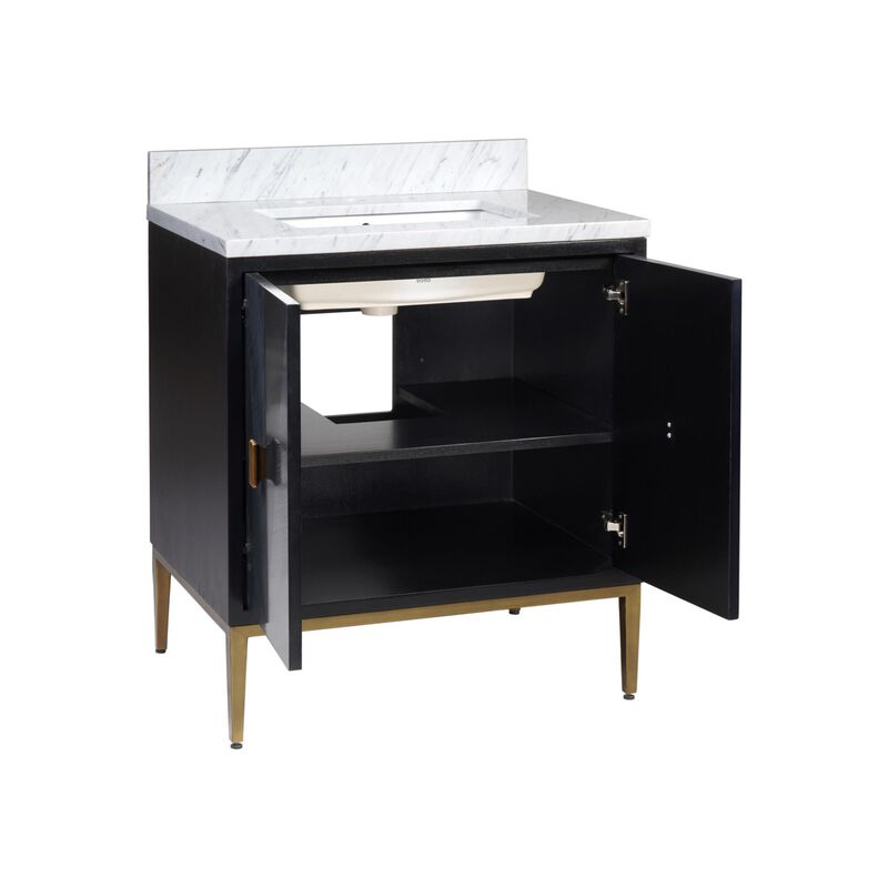Kallista 30 Inch Bath Vanity Cabinet by Currey & Company