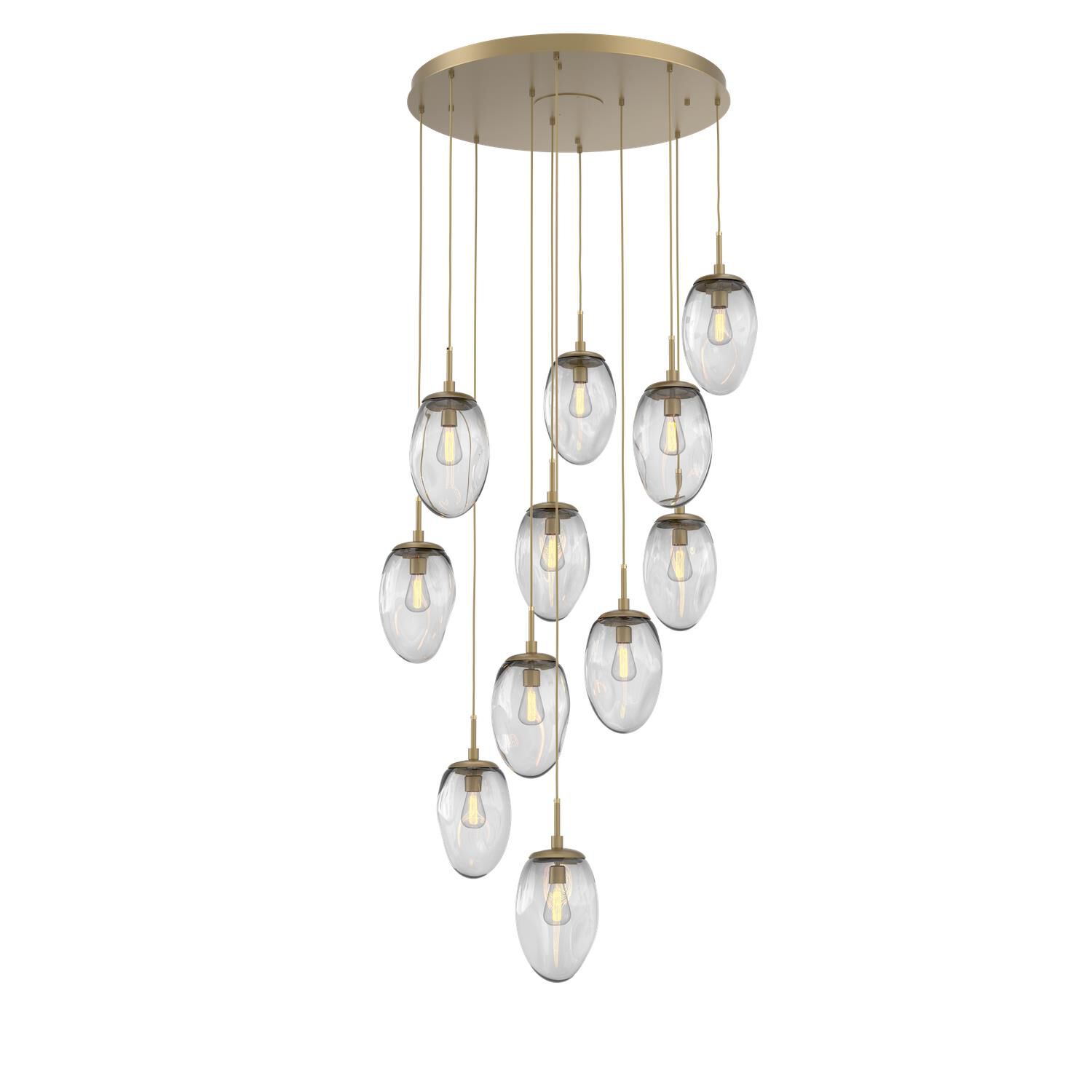 Levi Wilson Nebula 35 Inch 11 Light Multi Light Pendant by Hammerton Studio