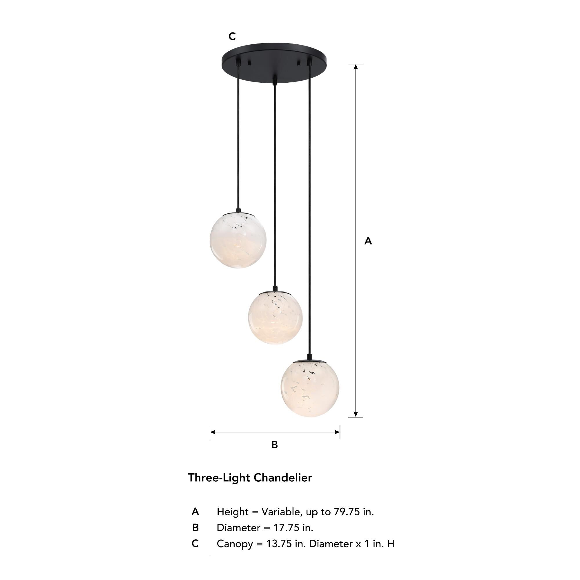 Circo 18 Inch Multi Light Pendant by Designers Fountain