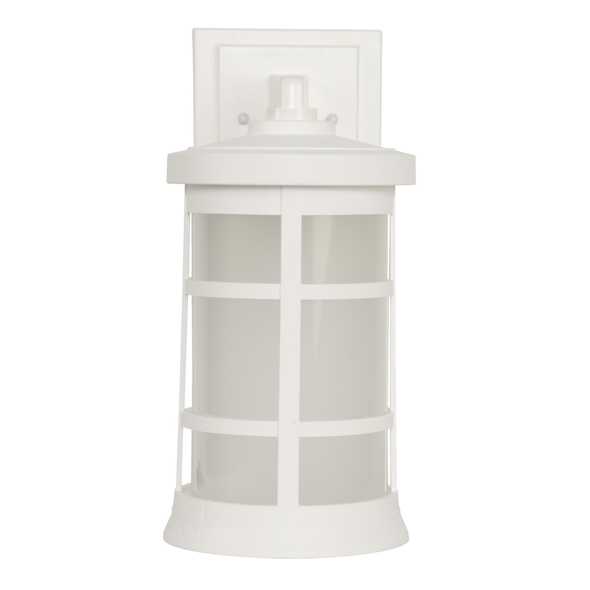 Shown in Textured White finish and Frosted Polycarbonate shade