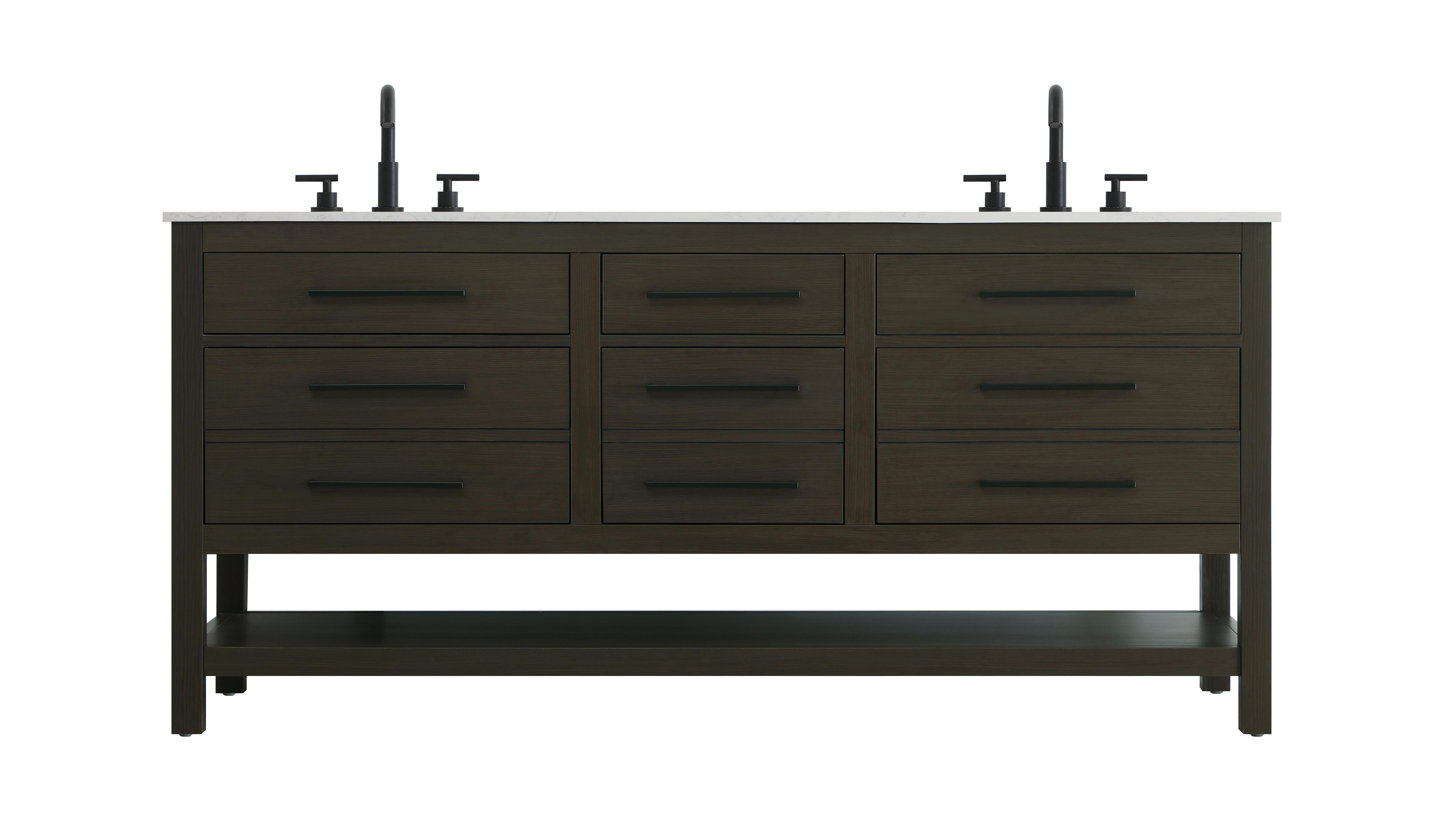 Karson 72 Inch Bath Vanity by Elegant Dcor