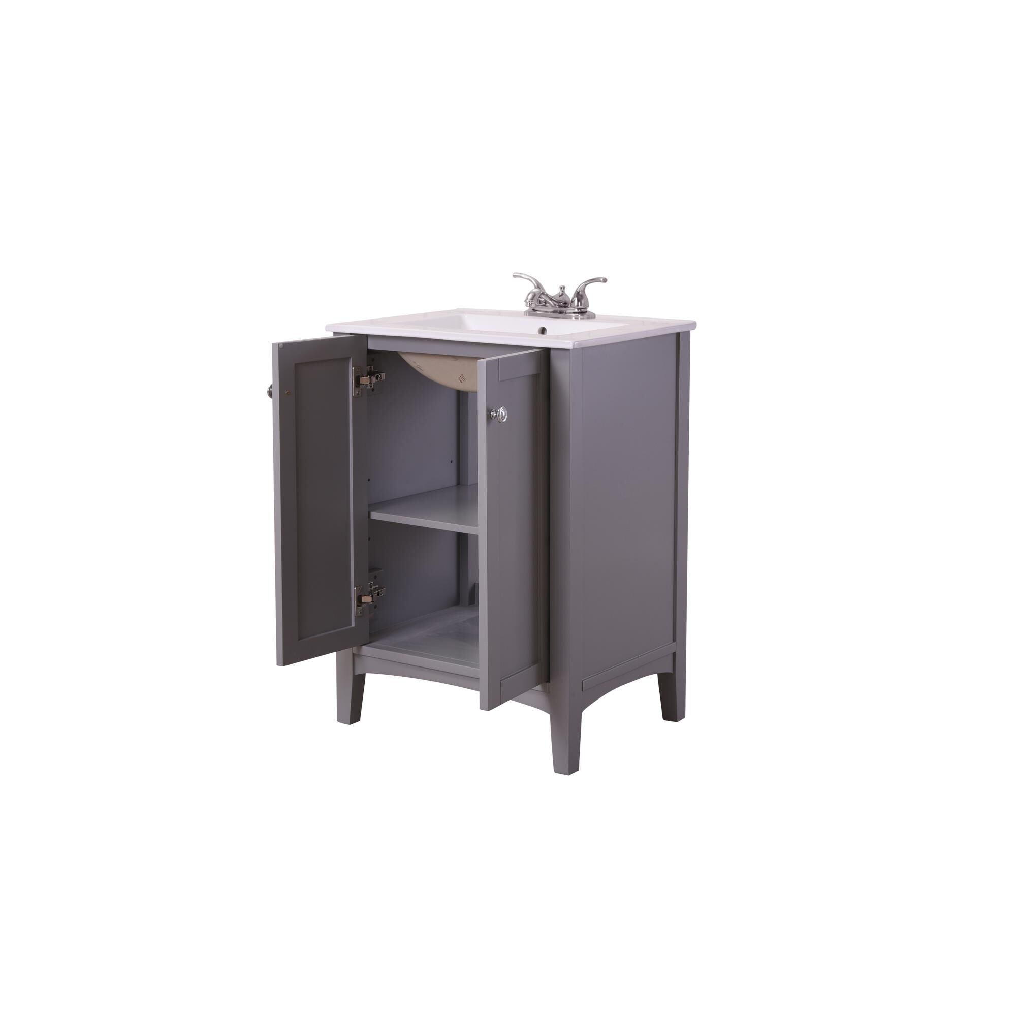 Shown in Grey finish