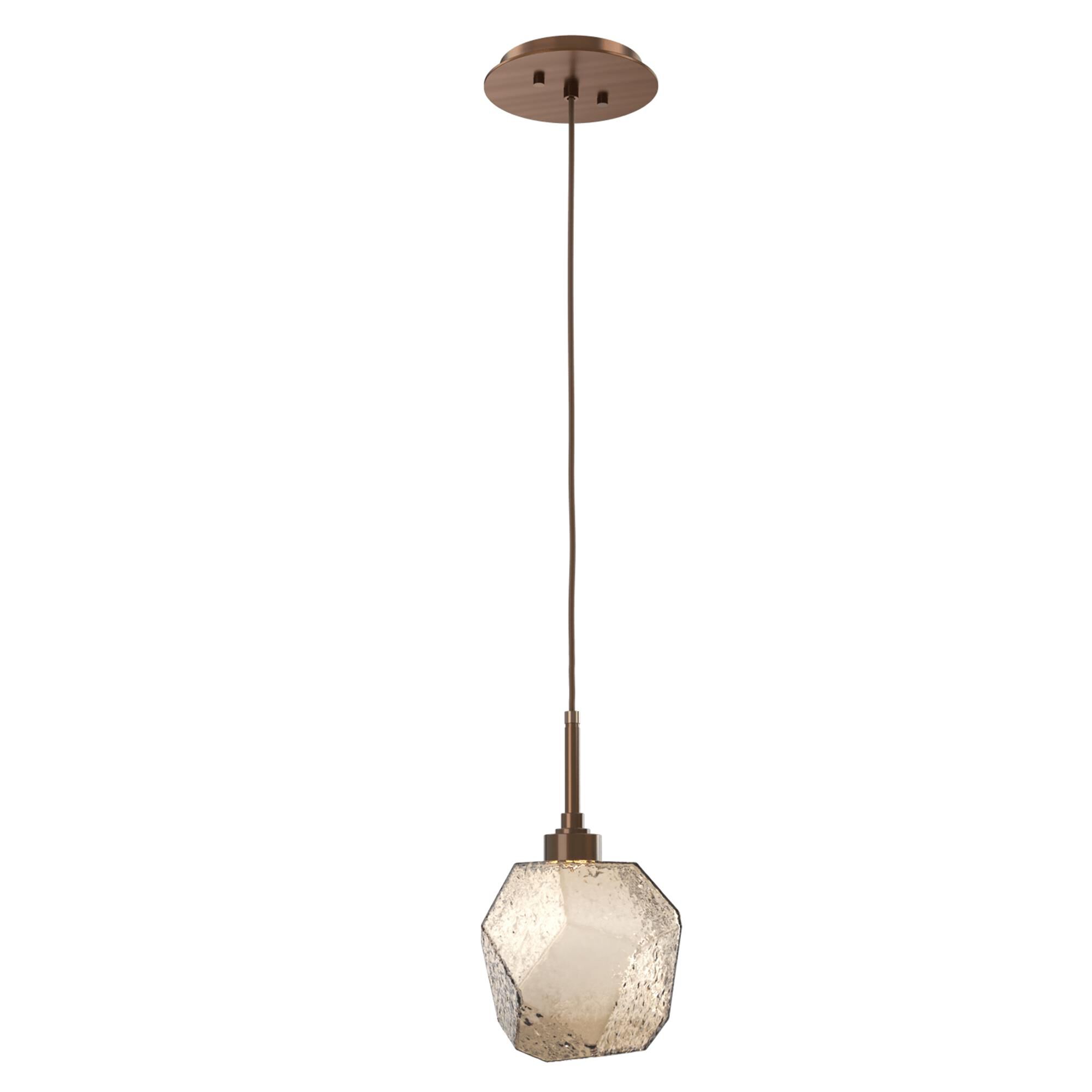 Shown in Burnished Brass finish and Bronze glass
