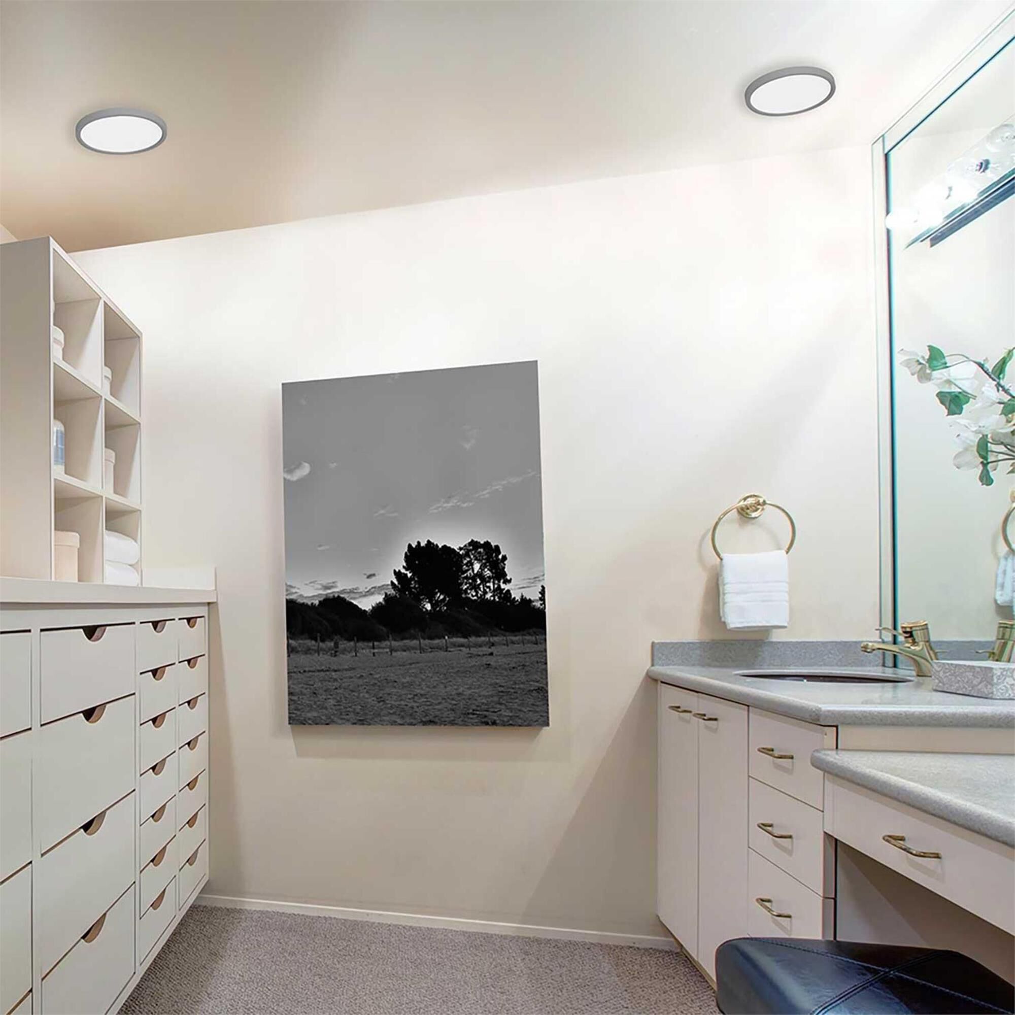 Shown in Black finish and Frosted Acrylic glass