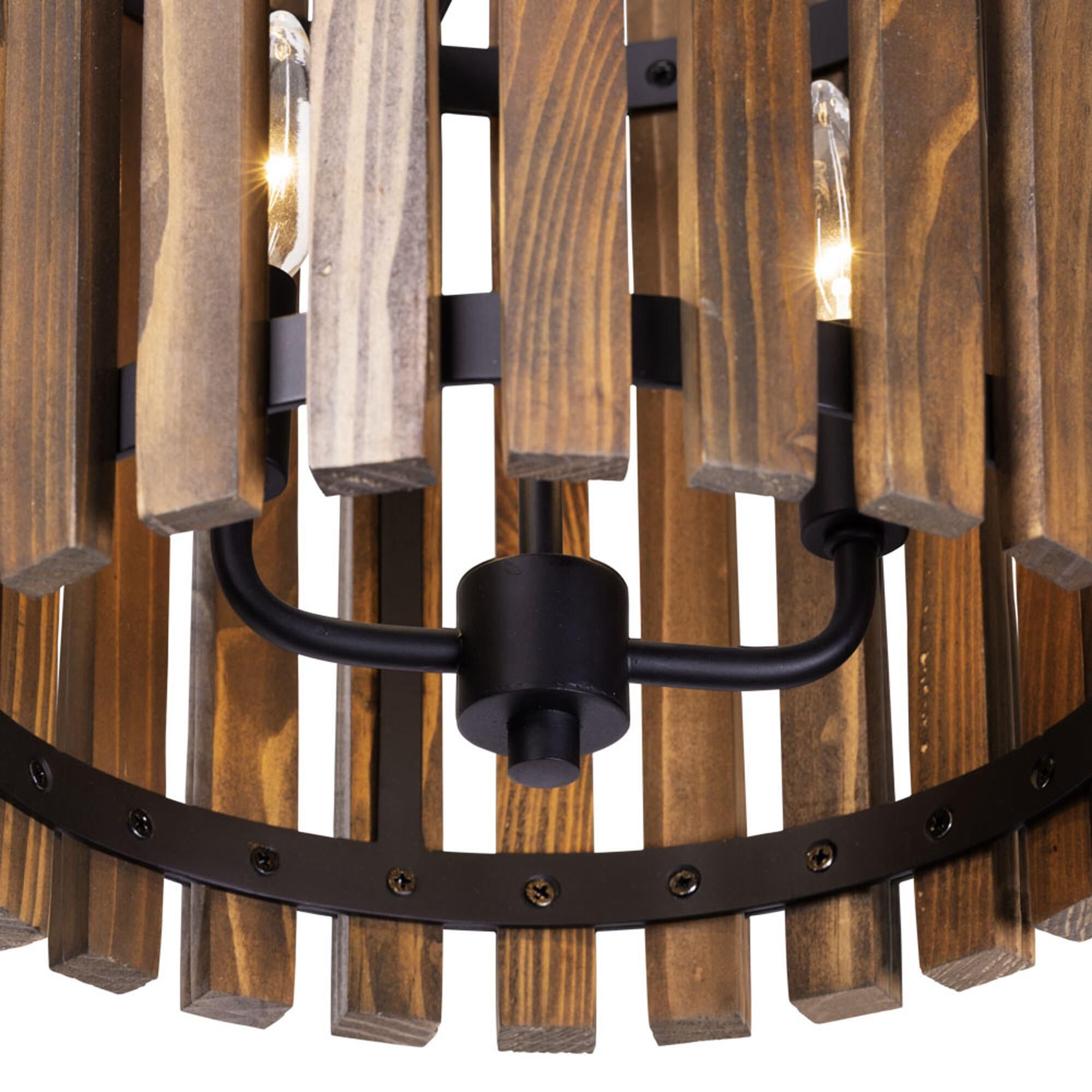 Shown in Matte Black/Medium Walnut finish