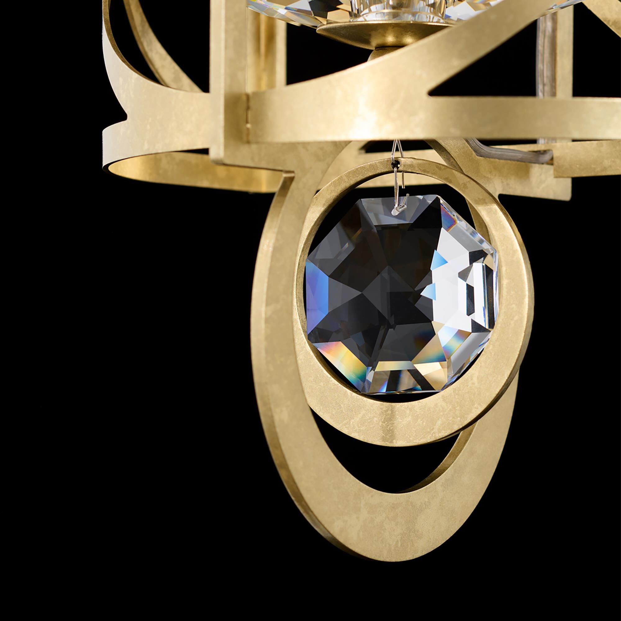 Shown in Heirloom Silver finish and Clear Radiance crystal