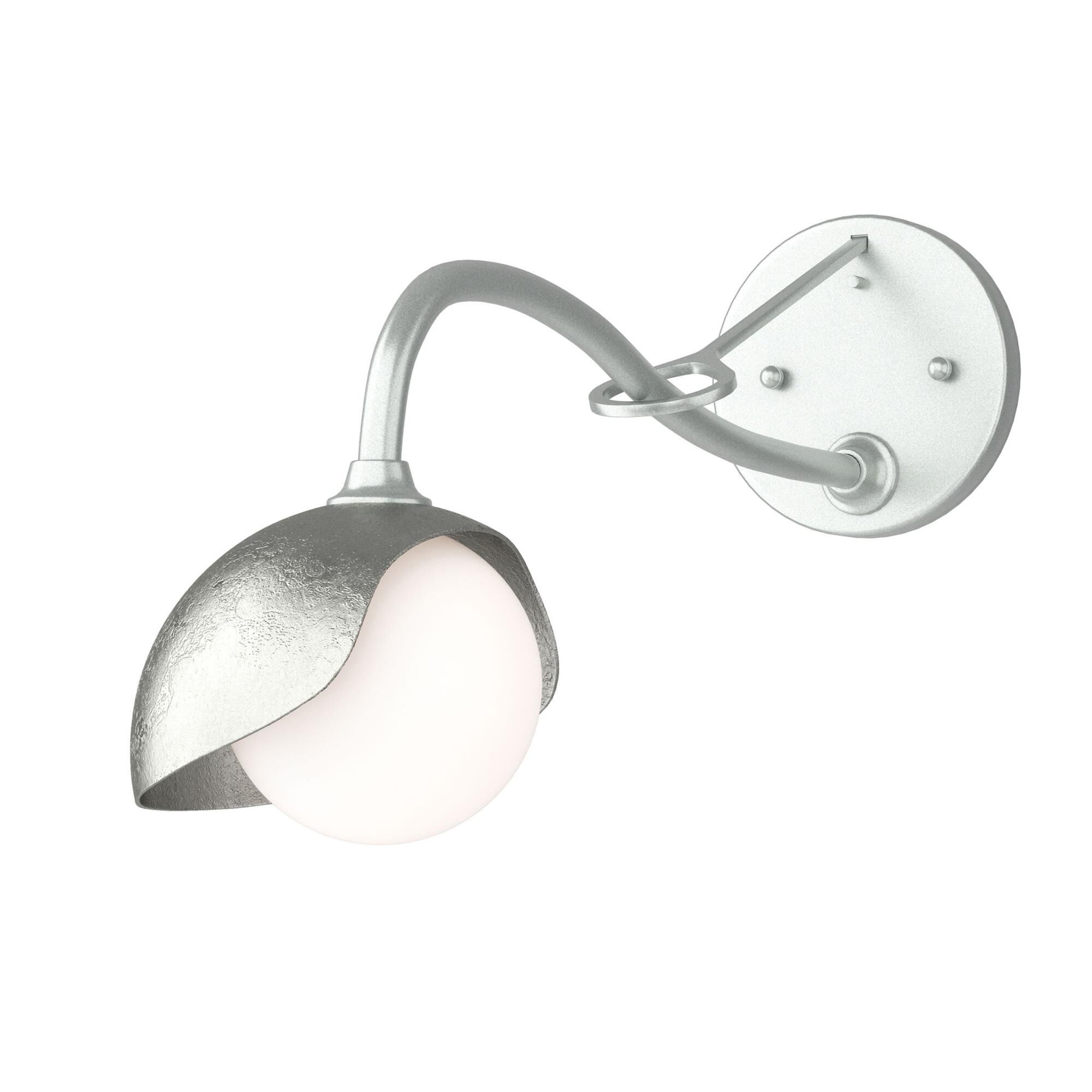 Shown in Vintage Platinum finish and Opal glass and Sterling (85) accent