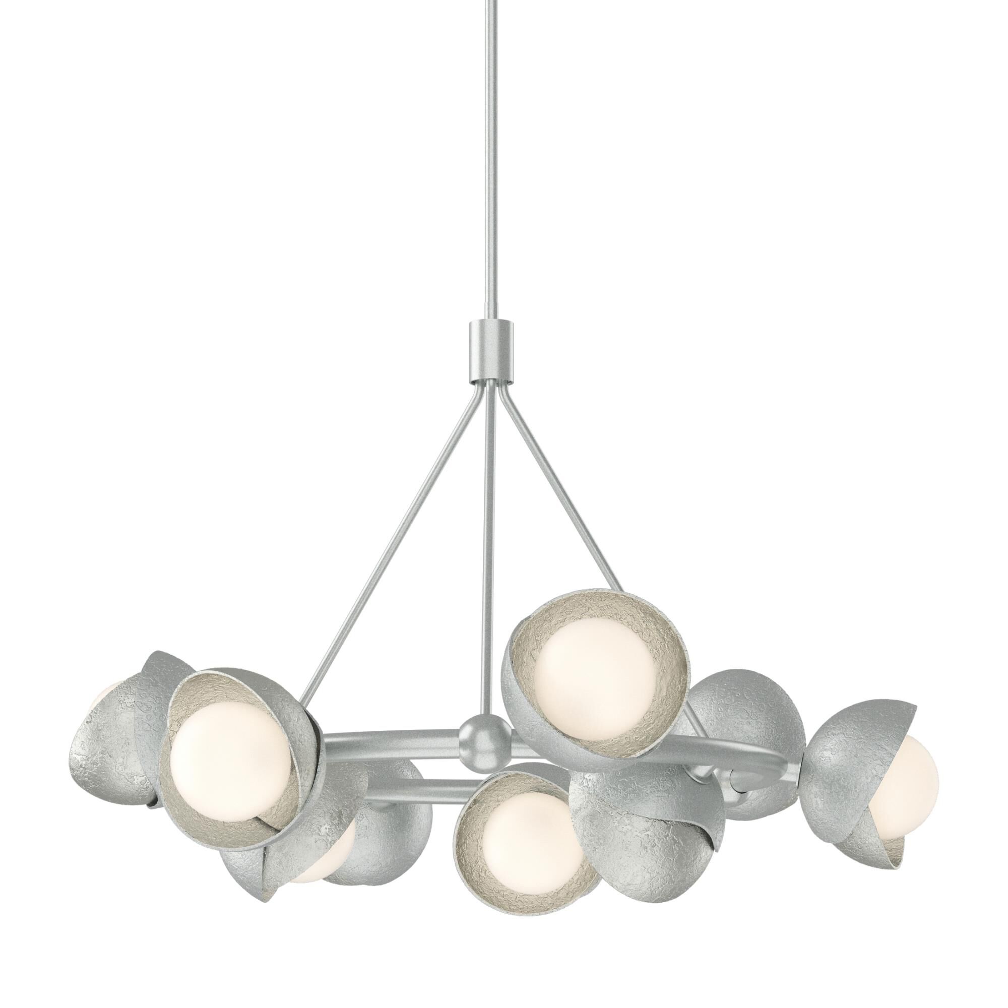 Shown in Vintage Platinum finish and Opal glass and Opal Glass shade