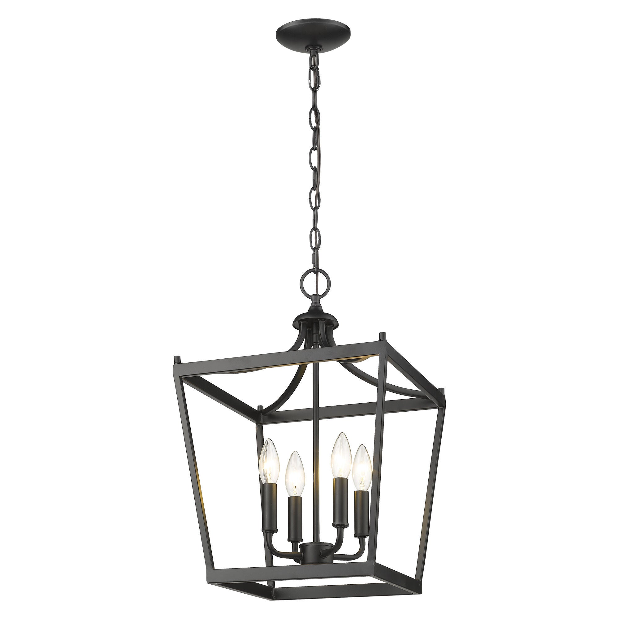 Shown in Matte Black finish and -- glass and -- shade