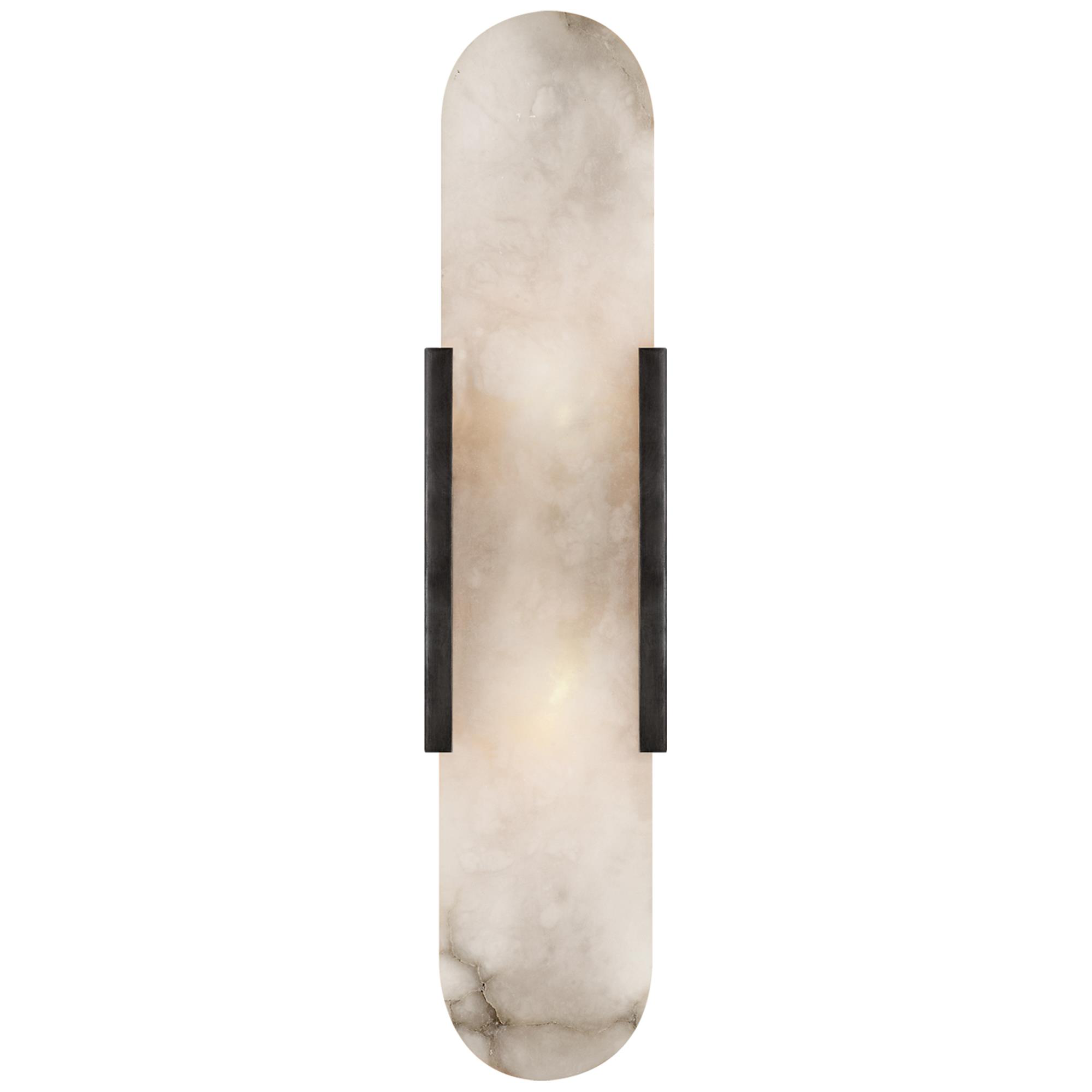 Shown in Bronze finish and Alabaster glass