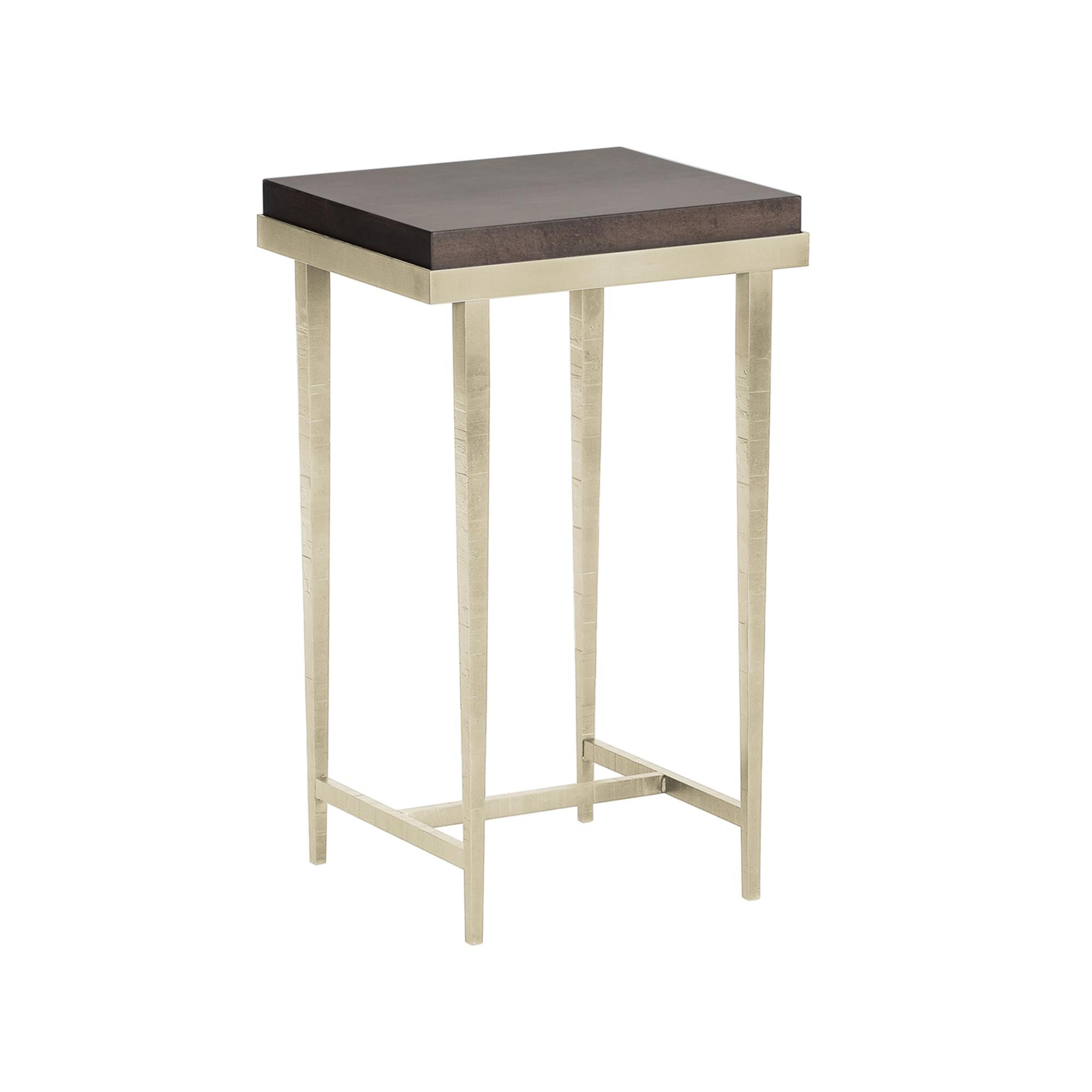 Shown in Modern Brass finish and Maple Espresso accent