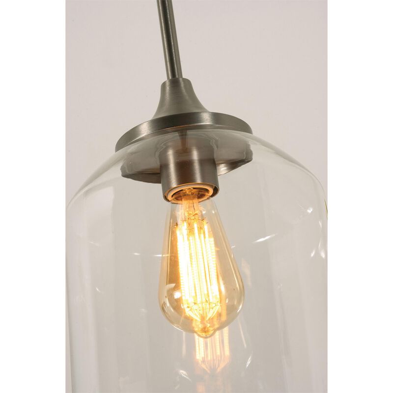 William 36 Inch 36 Inch 3 Light Dimmable 60 Watt Linear Suspension Lights by AFX Lighting