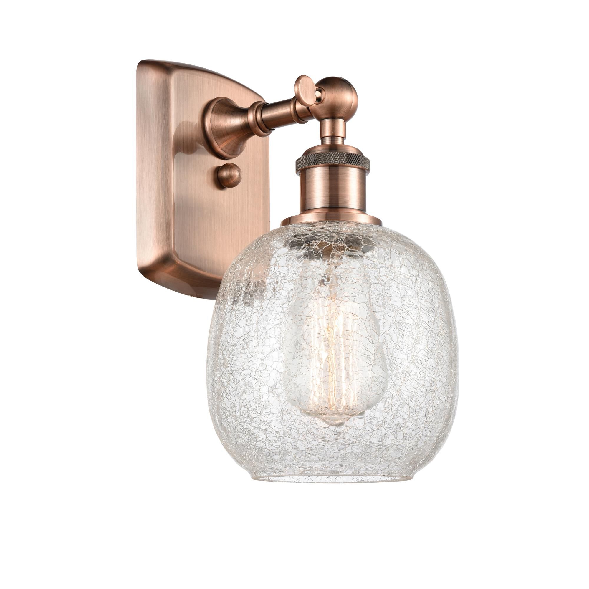 Shown in Antique Copper finish and Sphere glass and Glass shade