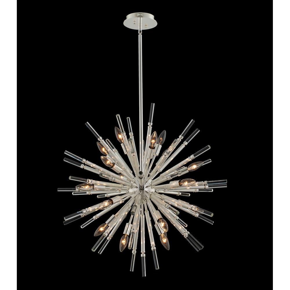 Shown in Polished Silver finish and Firenze crystal