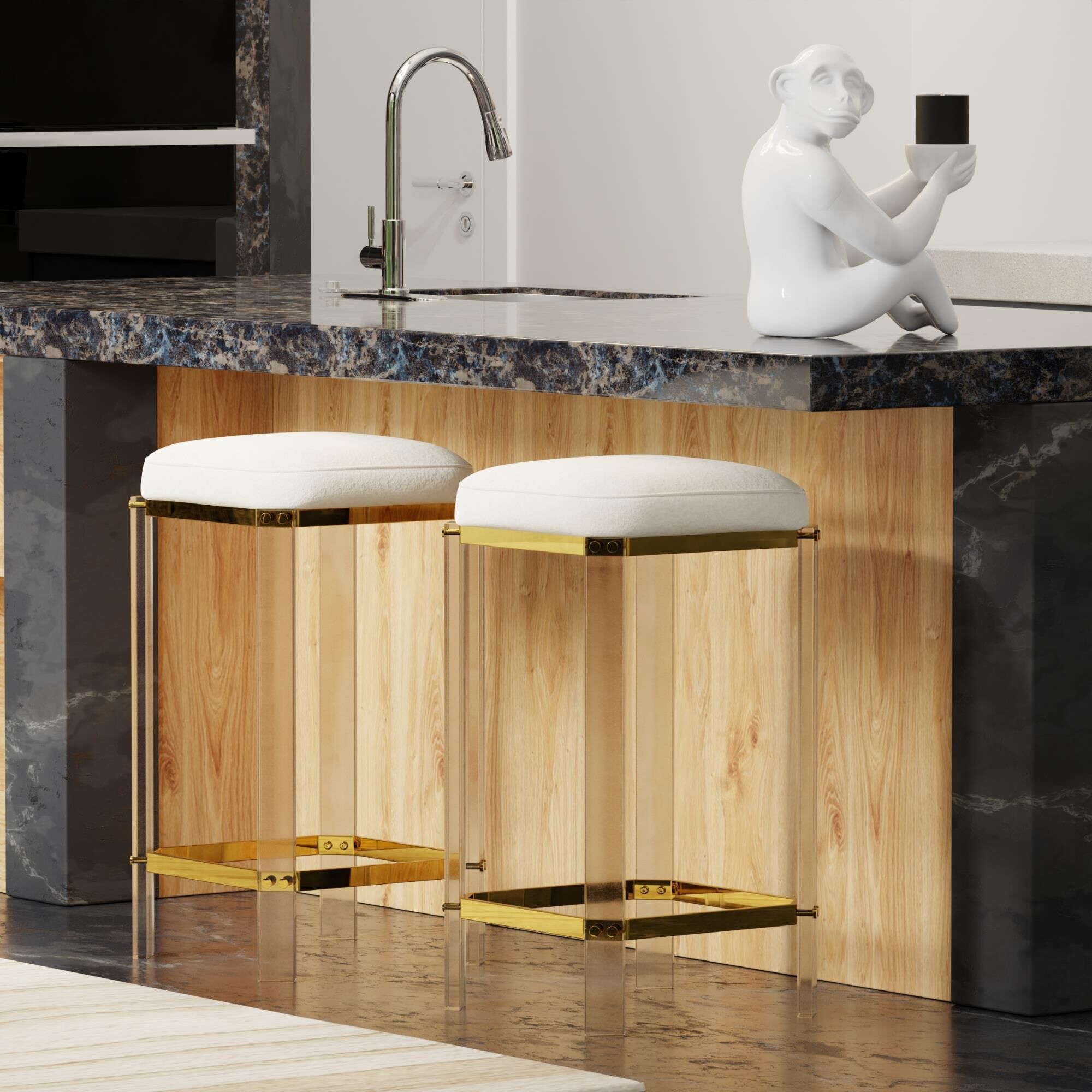 Shown in Cream and Brass finish