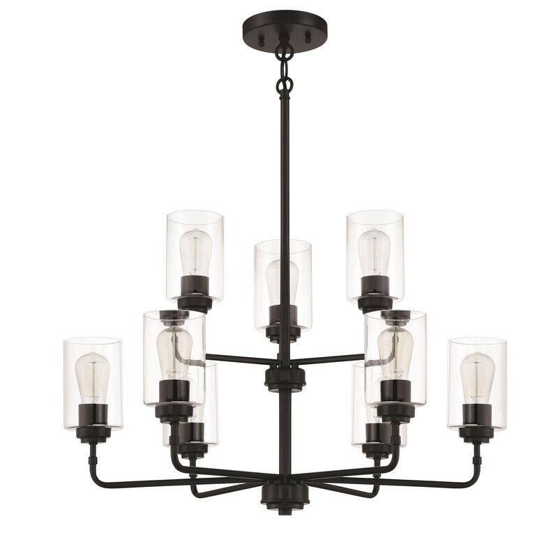 Stowe 30 Inch 9 Light Chandelier by Craftmade