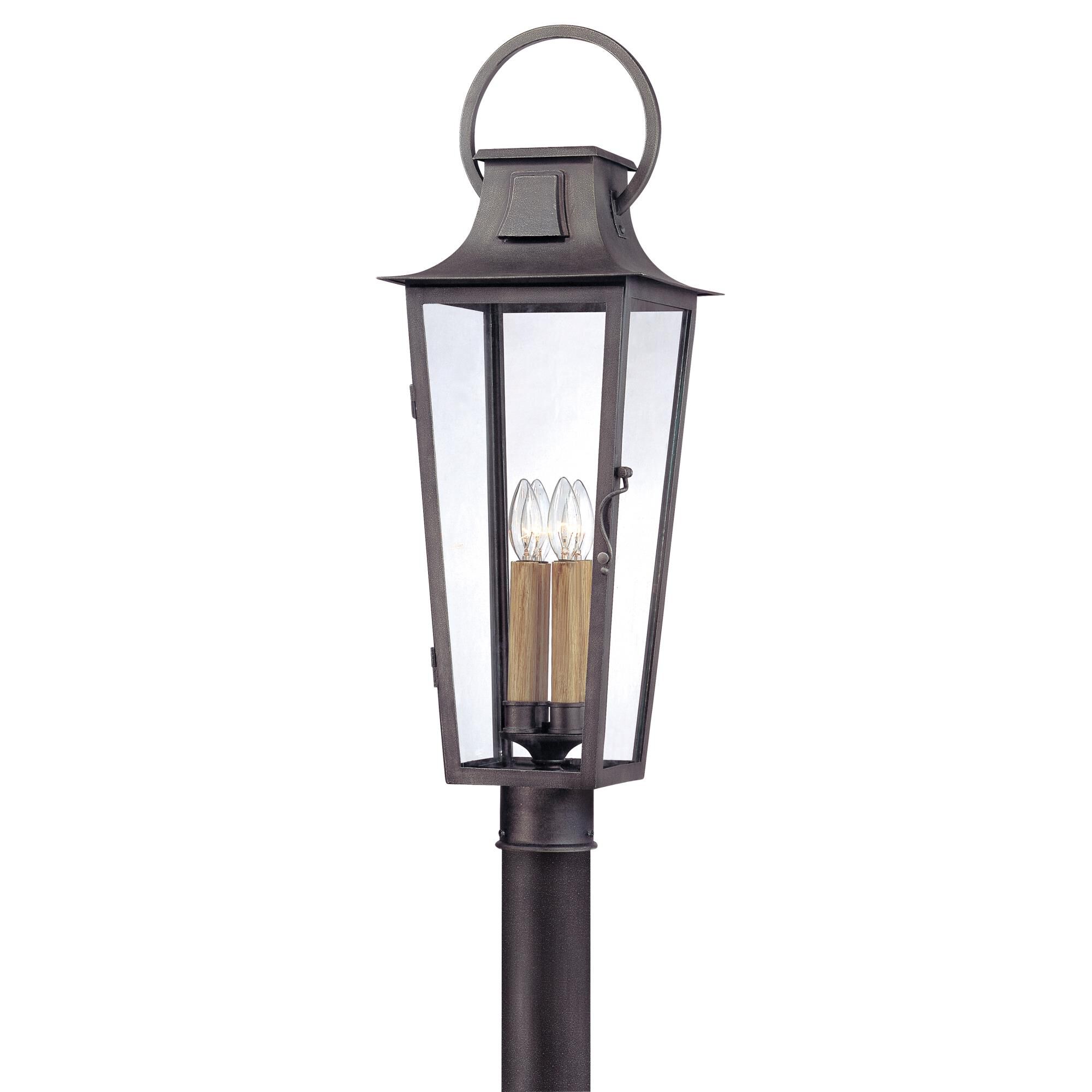 Parisian Square 10 Inch Outdoor Post Lamp by Troy Lighting