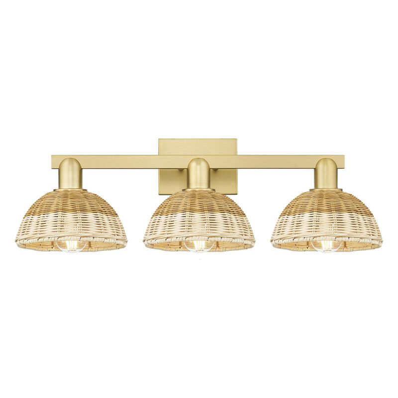 Bruno Marashlian Natural Ballston Dome 26 Inch Bath Vanity Light by Innovations Lighting