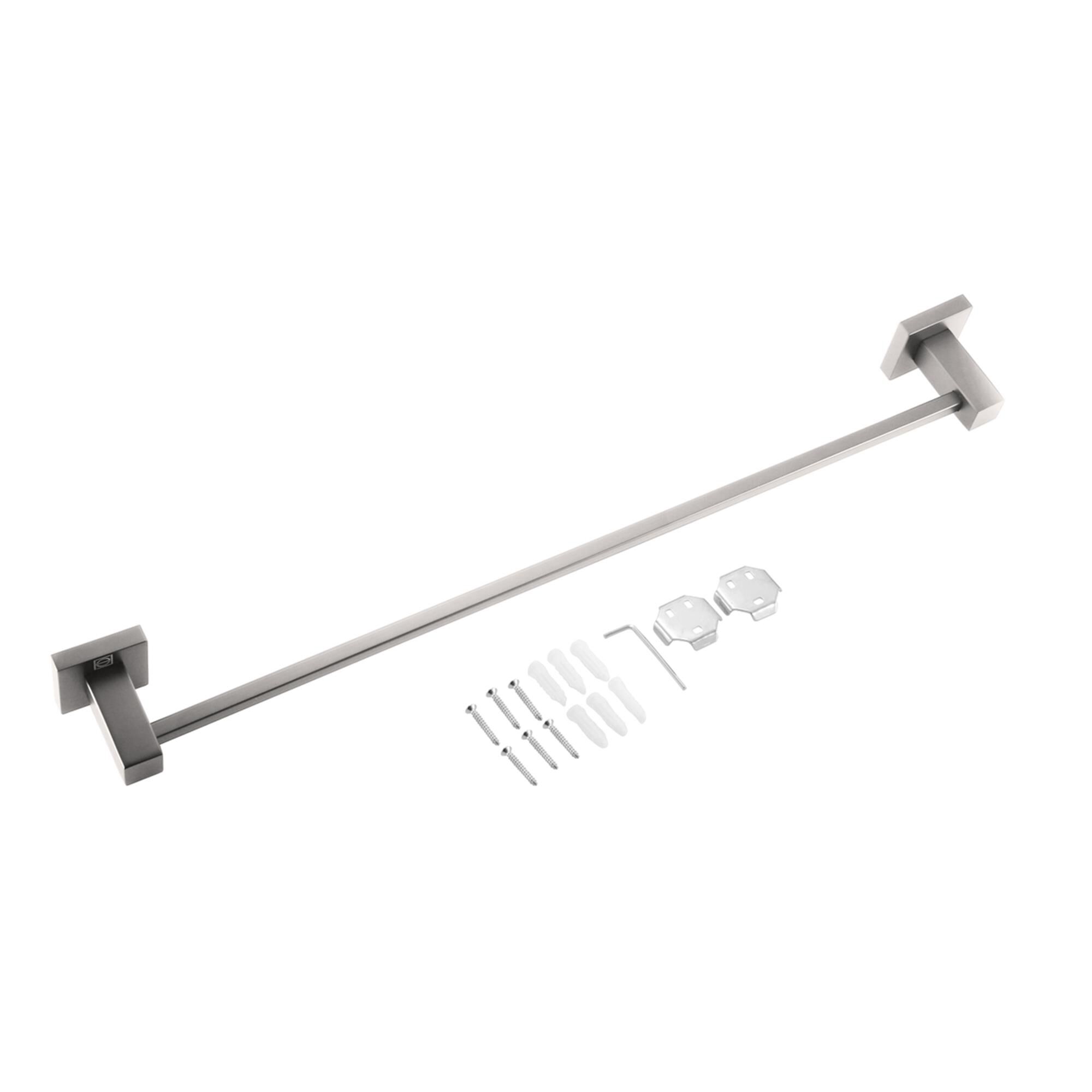 Isla 3 Piece Towel Bar Set with Square Hangar by Elegant Decor