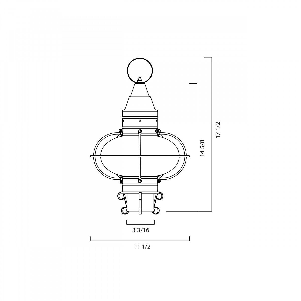 Norwell Classic 17 Inch Tall Outdoor Post Lamp