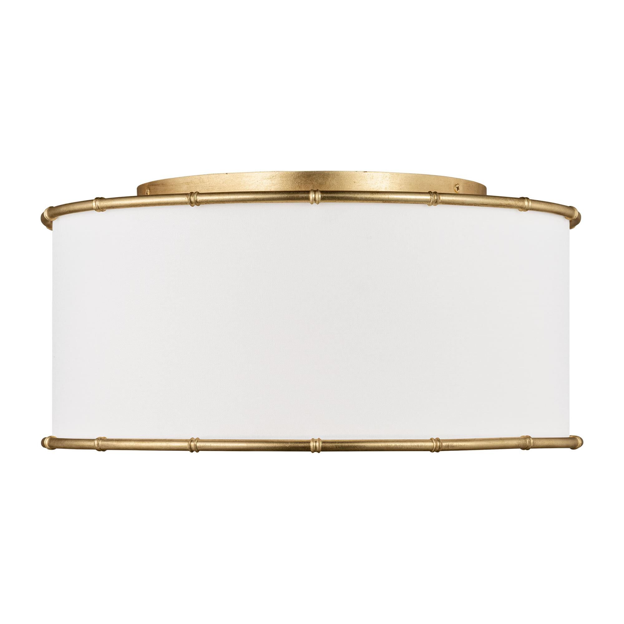 Shown in Gild finish and Silk Screen White Inside Clear Outside glass