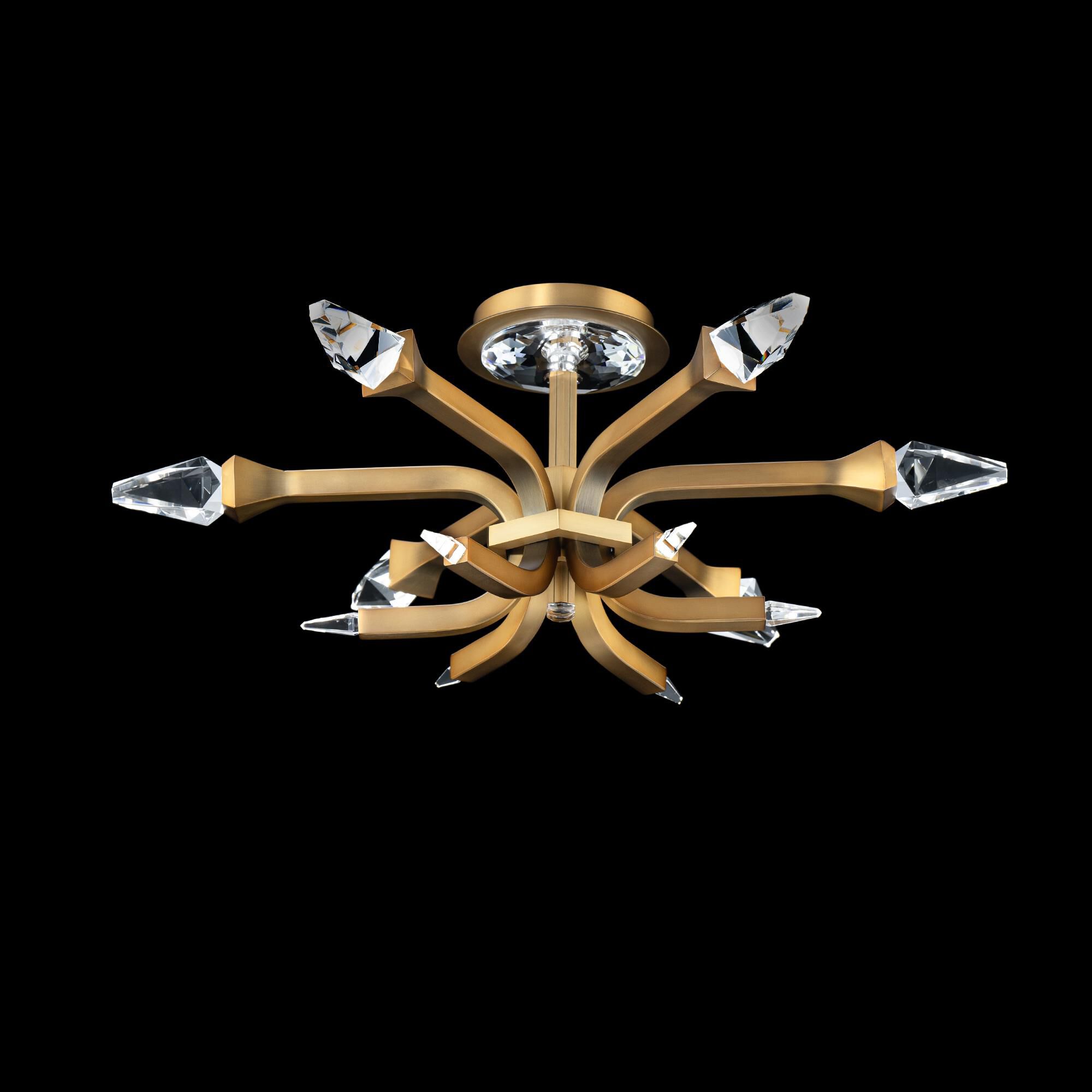 Plumeria 24 Inch Semi Flush Mount by Schonbek Beyond